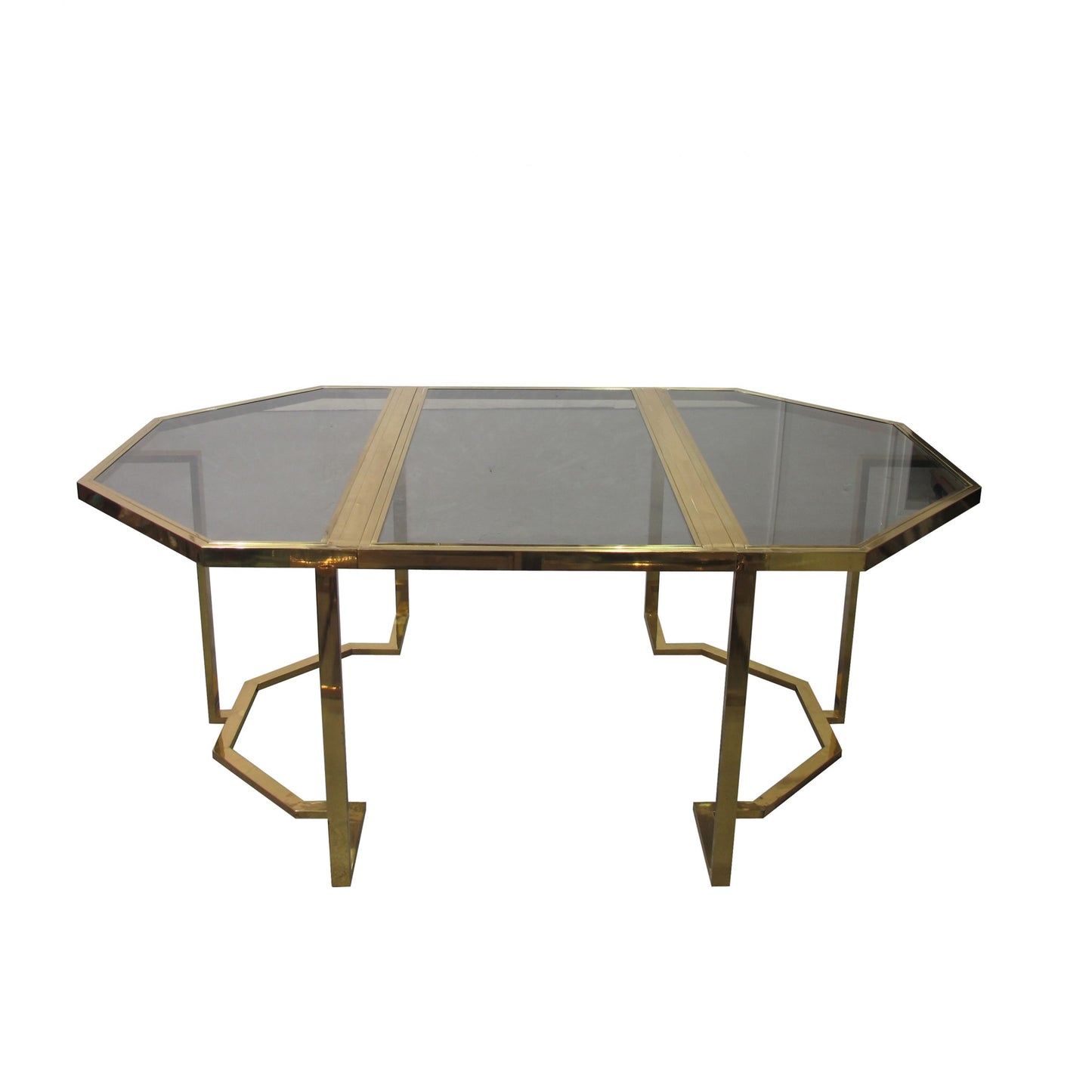 Vintage Brass Dining Table