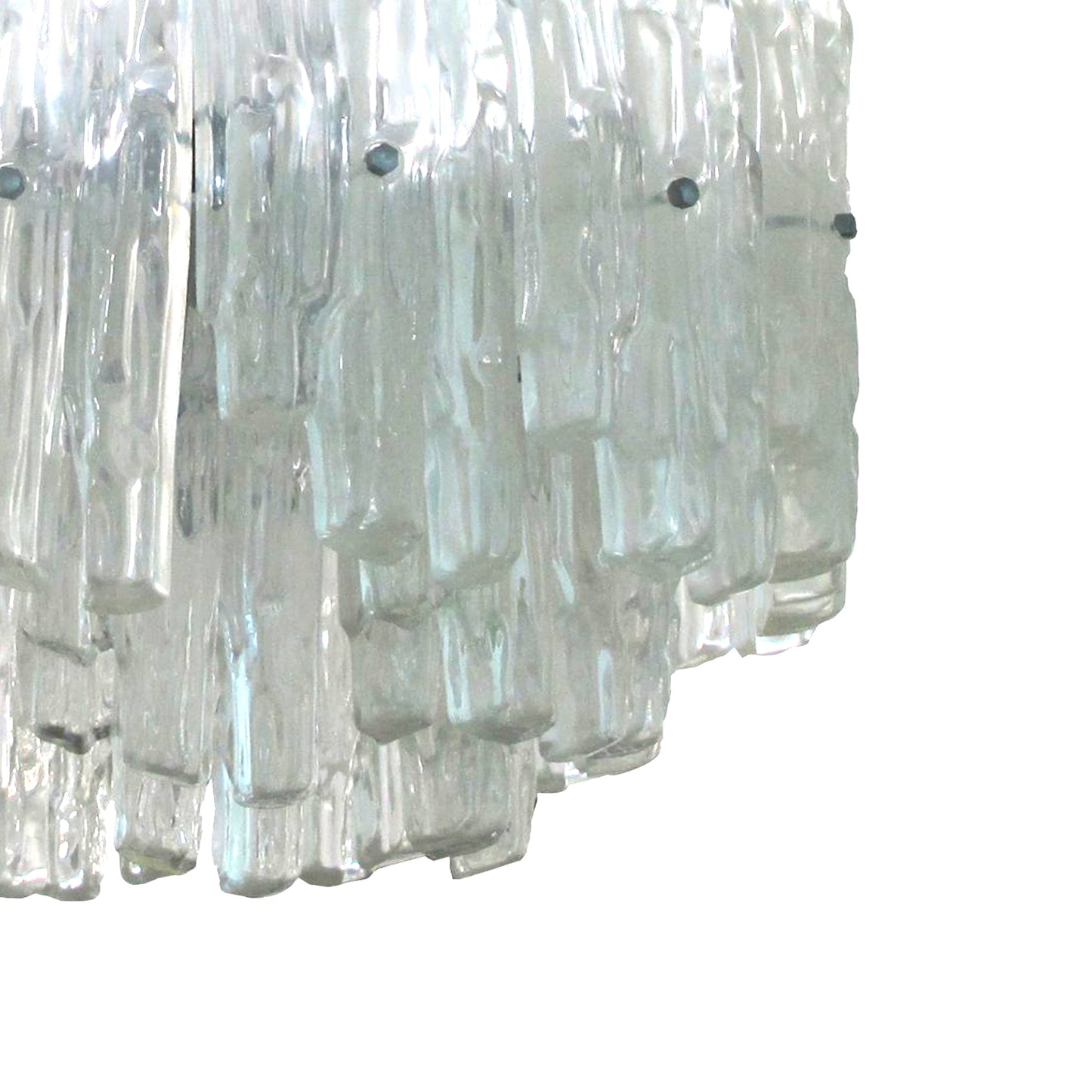 1960s Lucite Icicles Chandelier by J.T. Kalmar, Austrian