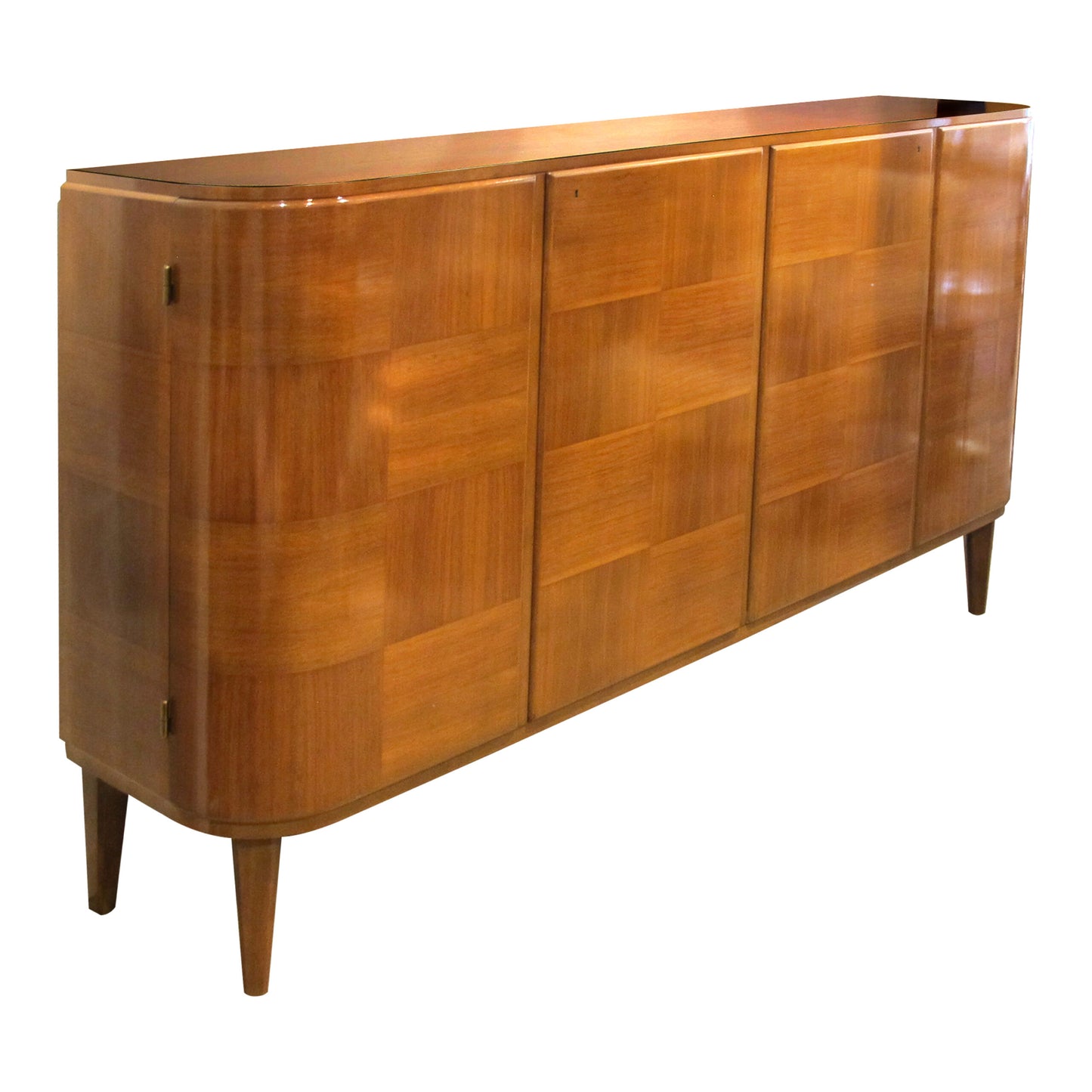 1930s/40s Art Deco Rare Sideboard with Curved edges by Carl Axel Acking for Bodafors, Swedish