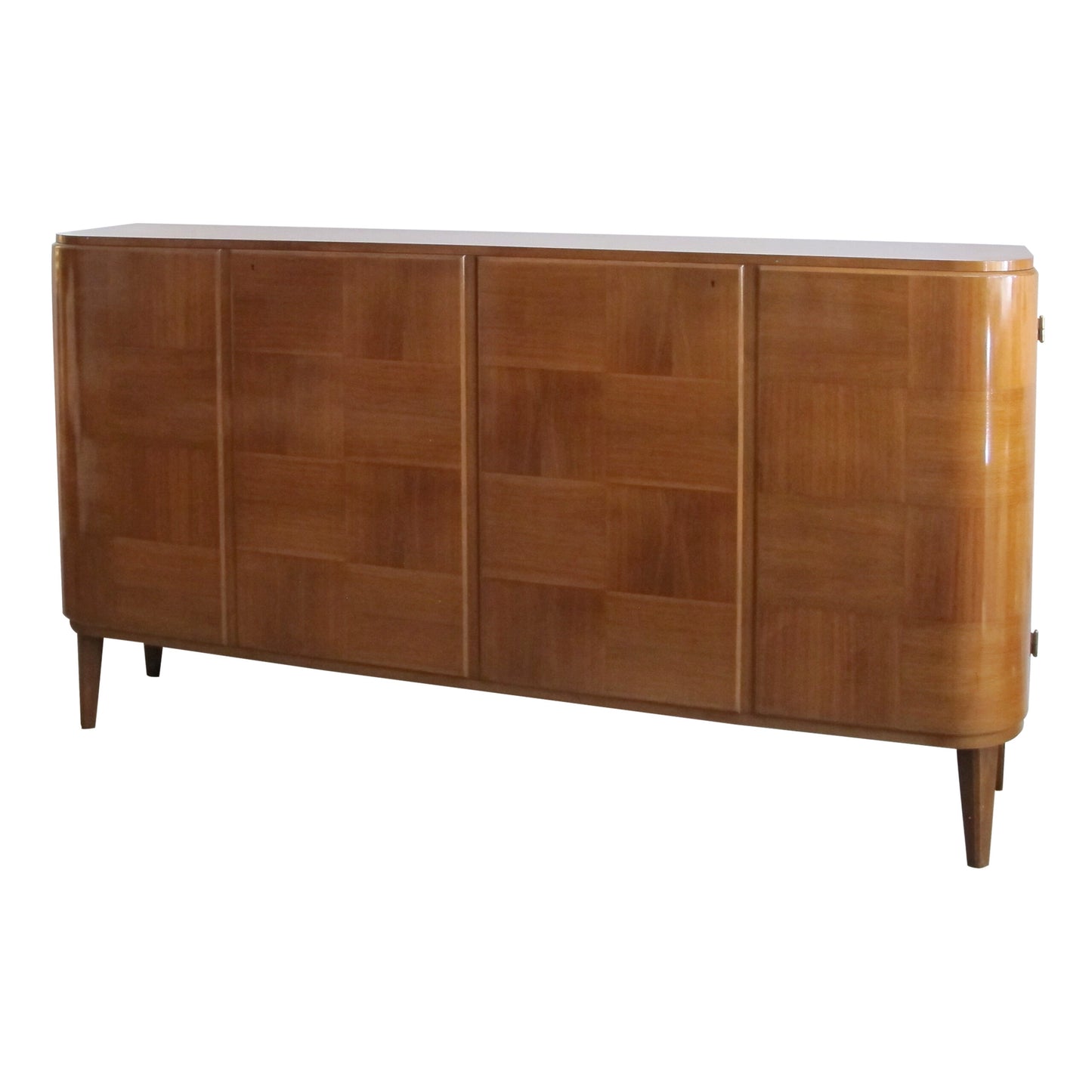 1930s/40s Art Deco Rare Sideboard with Curved edges by Carl Axel Acking for Bodafors, Swedish