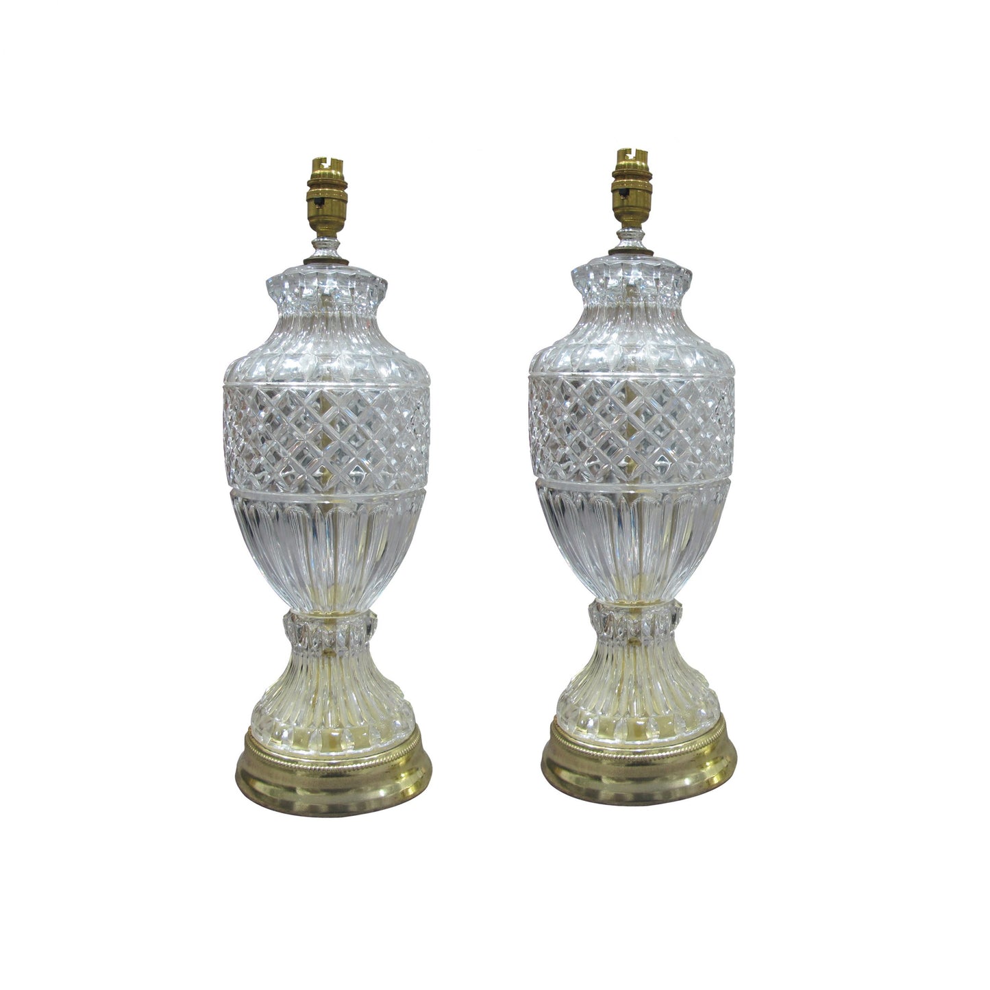 Pair of Italian Glass Table Lamps