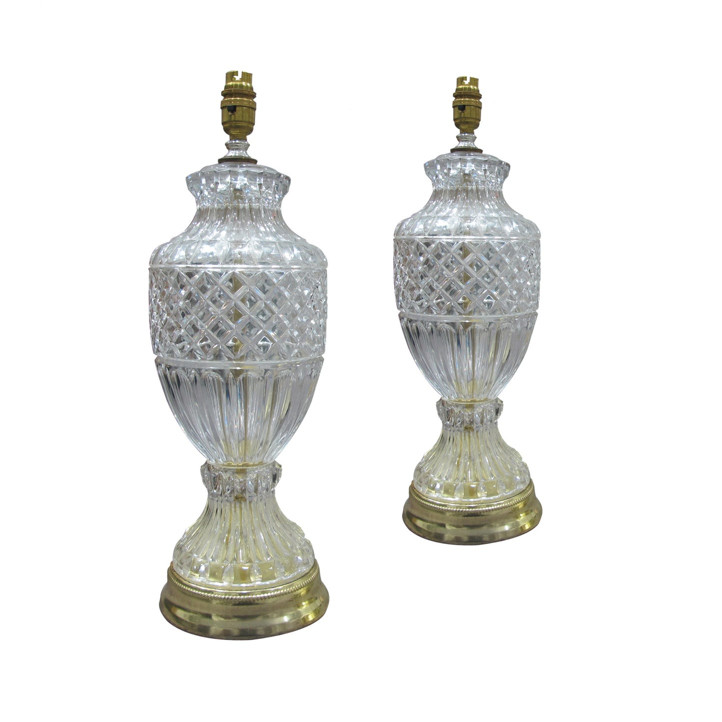 Pair of Italian Glass Table Lamps