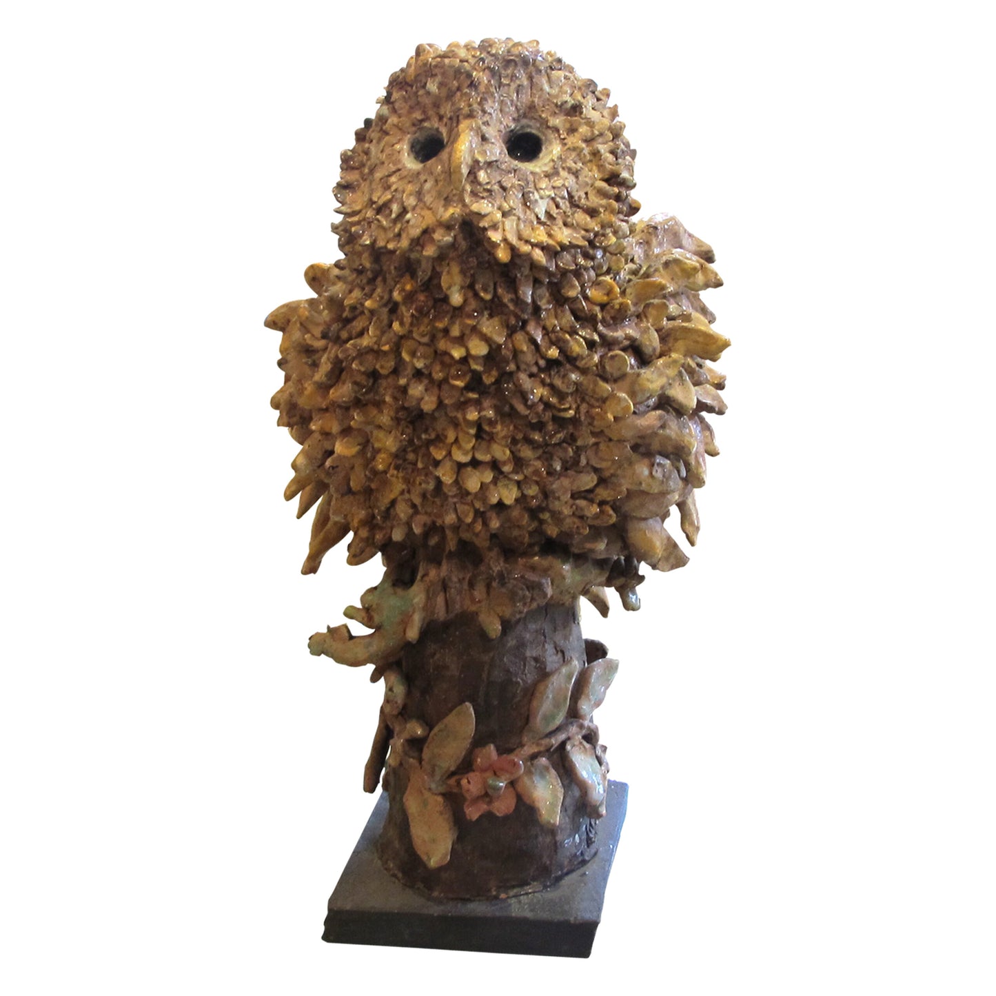 1960s Ceramic Owl Sculpture Attributed to Roger Capron, French