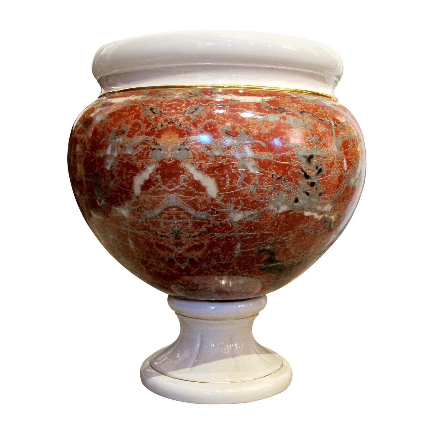 1970s Oversize Highly Decorative Urn/Planter by Tommaso Barbi, Italian