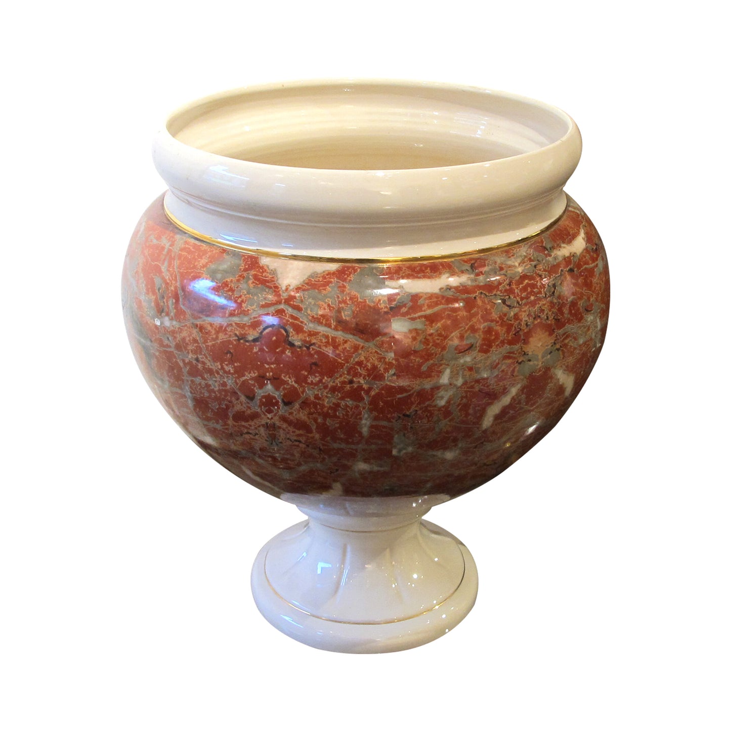 1970s Oversize Highly Decorative Urn/Planter by Tommaso Barbi, Italian