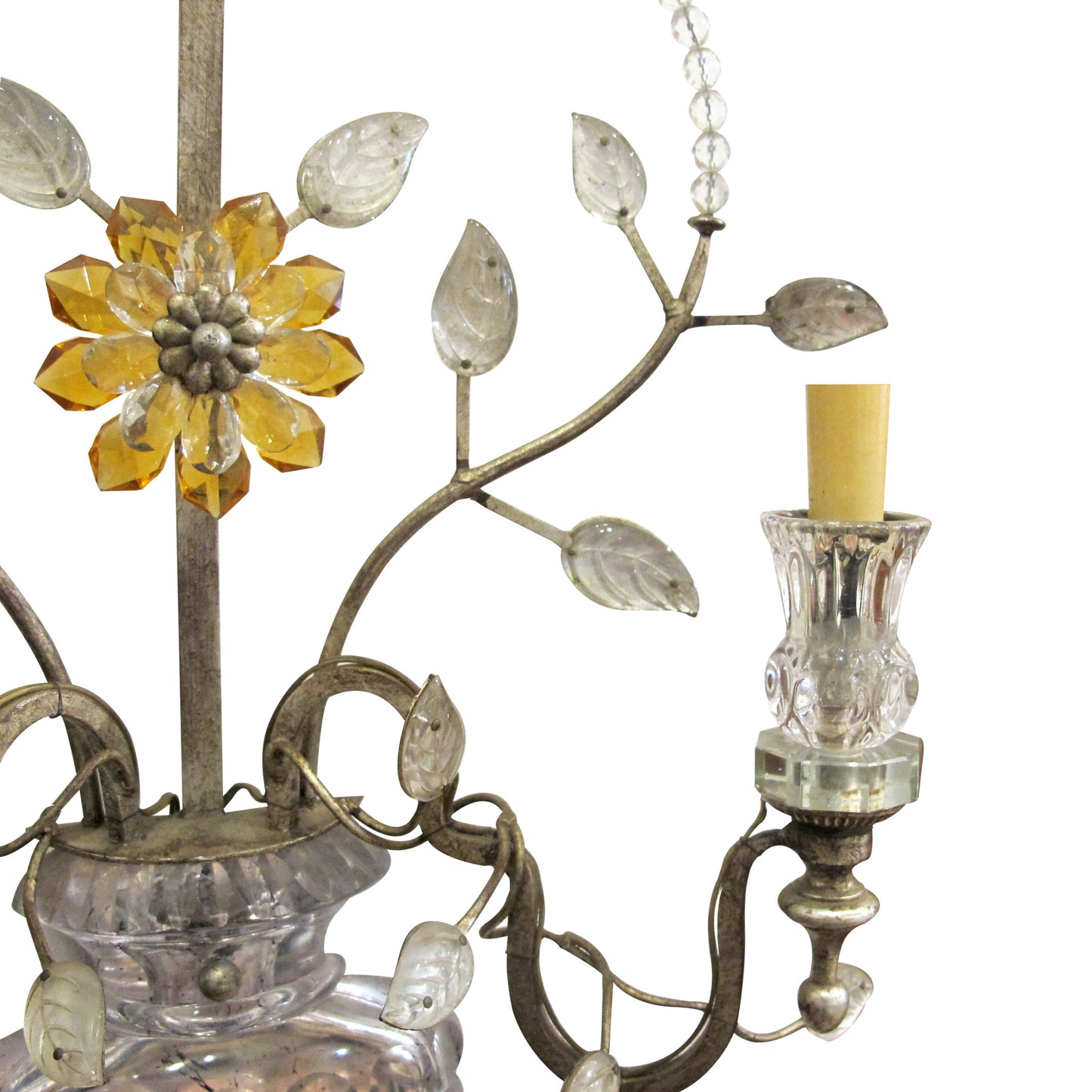 1970s Pair of Silver Gilt Iron Wall Lights by Banci Firenze, Italy