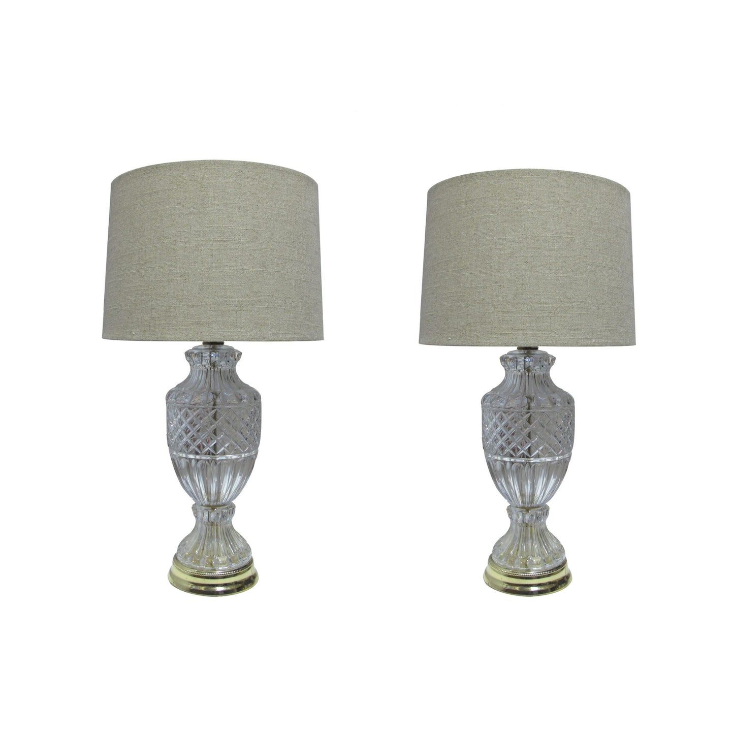 Pair of Italian Glass Table Lamps