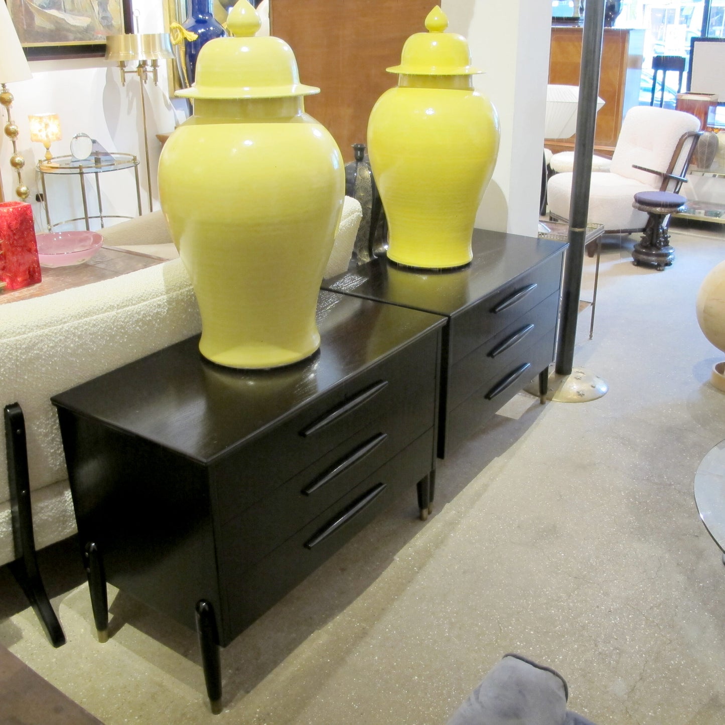 Pair of Scandinavian Teak Chests of Drawers, Mid-Century Modern