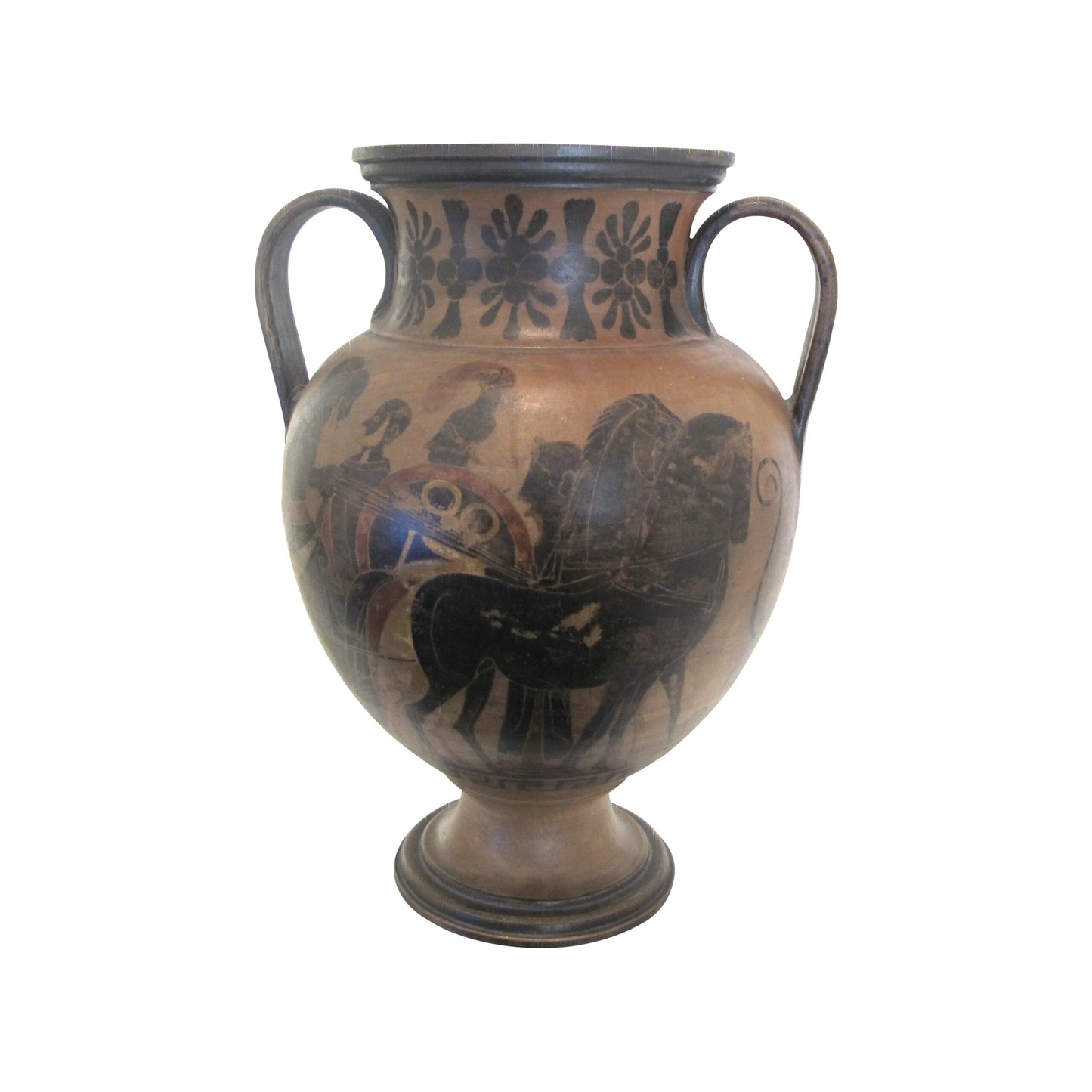 Early 20th Century Italian Set Of Five Decorative Etruscan Style Lekythos Vases