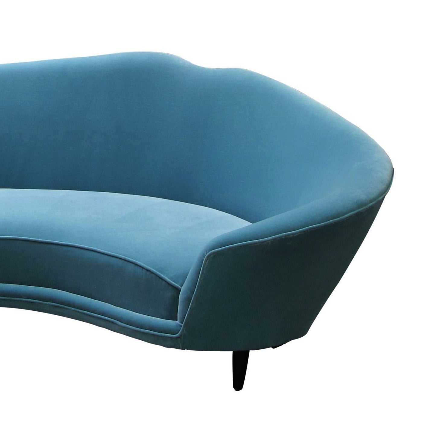 Mid-Century Modern Large Curved Sofa in the manner of Frederico Munari, Italian