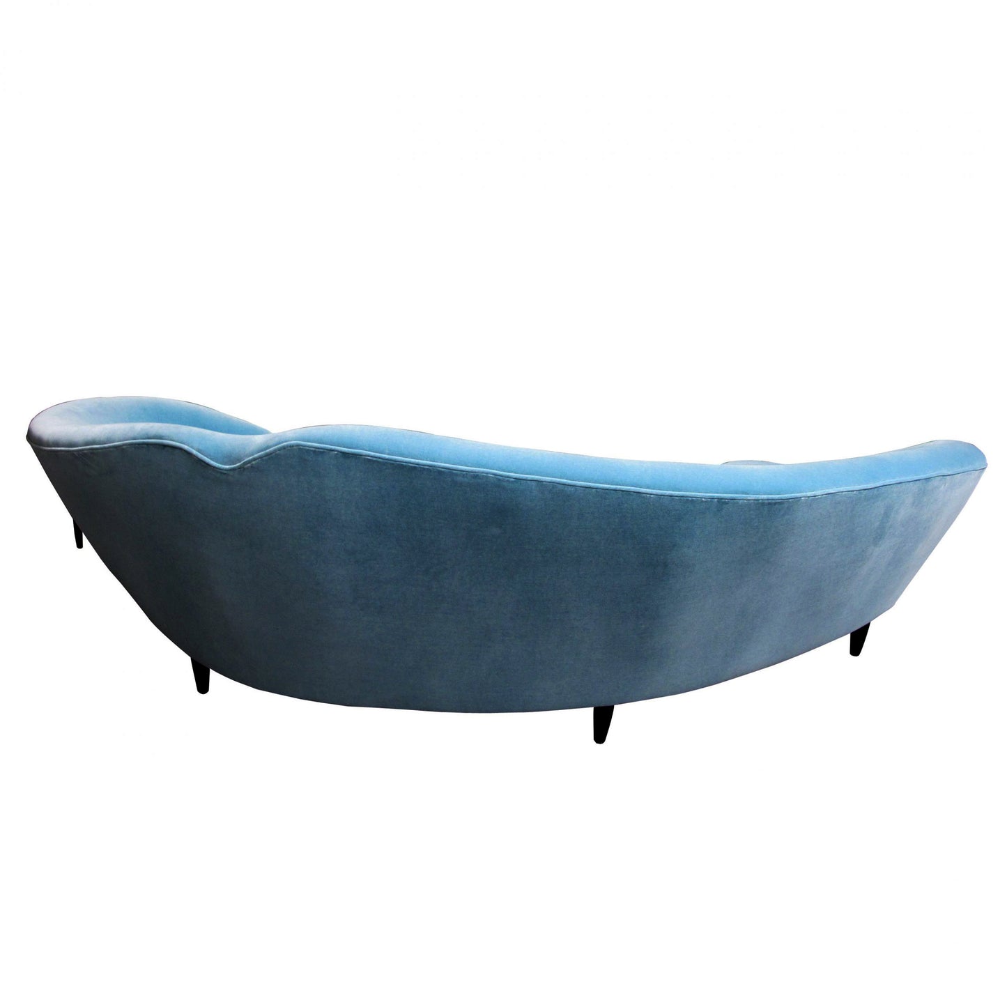 Mid-Century Modern Large Curved Sofa in the manner of Frederico Munari, Italian