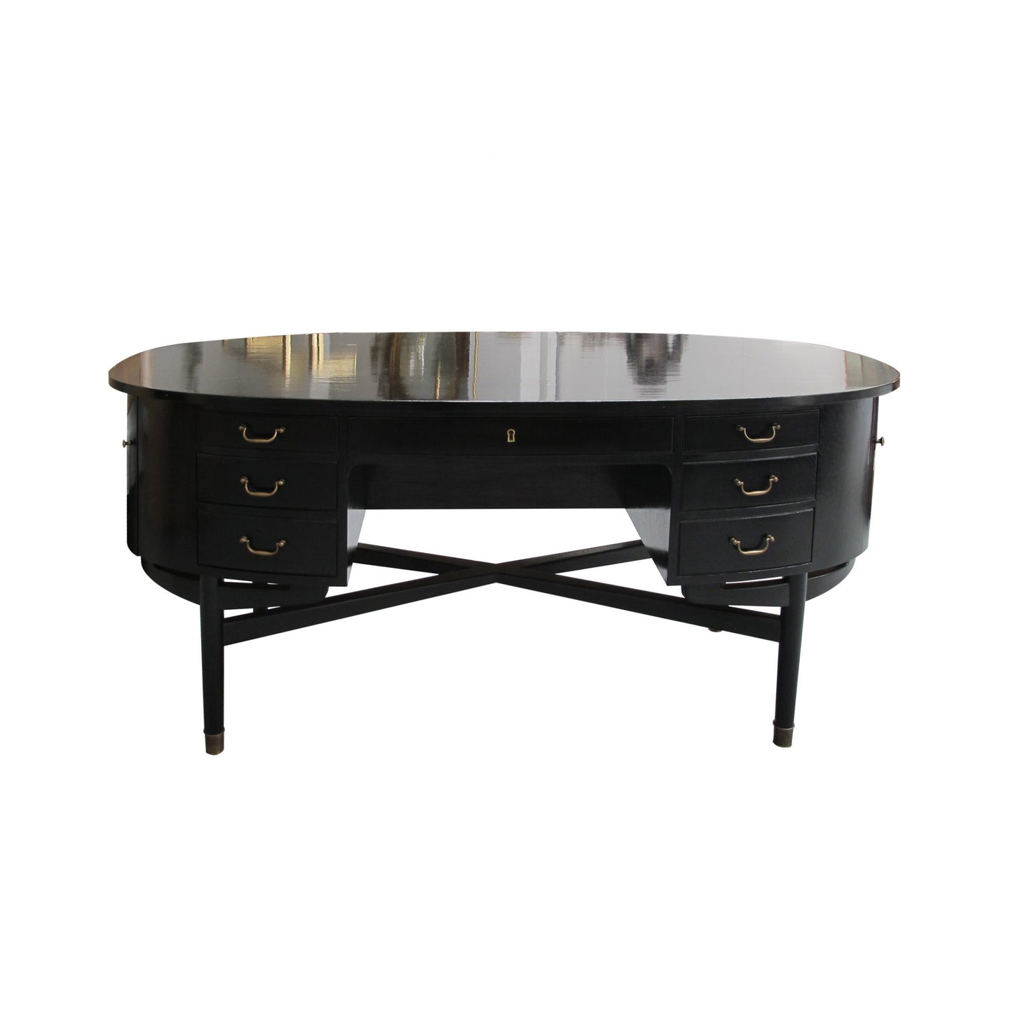 scandinavian ebonised desk