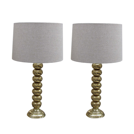 Pair of Brass Lamps  - Sweden