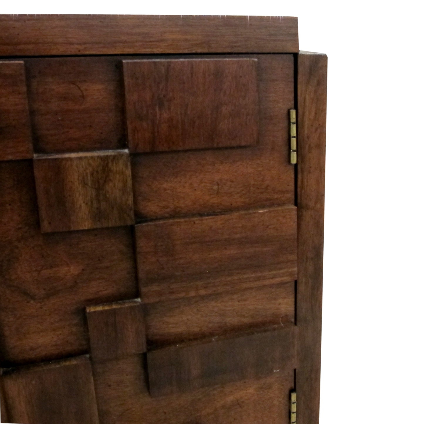 1960S Pair of “Brutalist” Walnut Staccato Paul Evans Bedside/End Tables by Lane, American