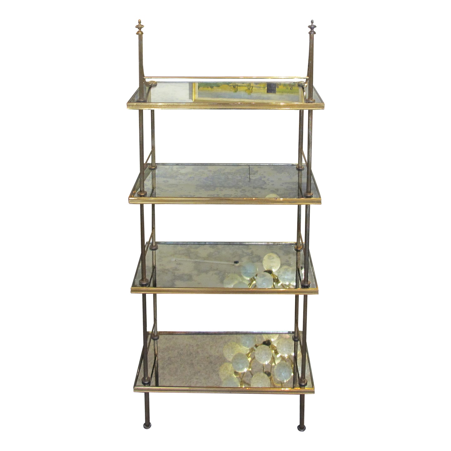 Mid-century Neoclassical Maison Baguès Four Tiers Etagère, French