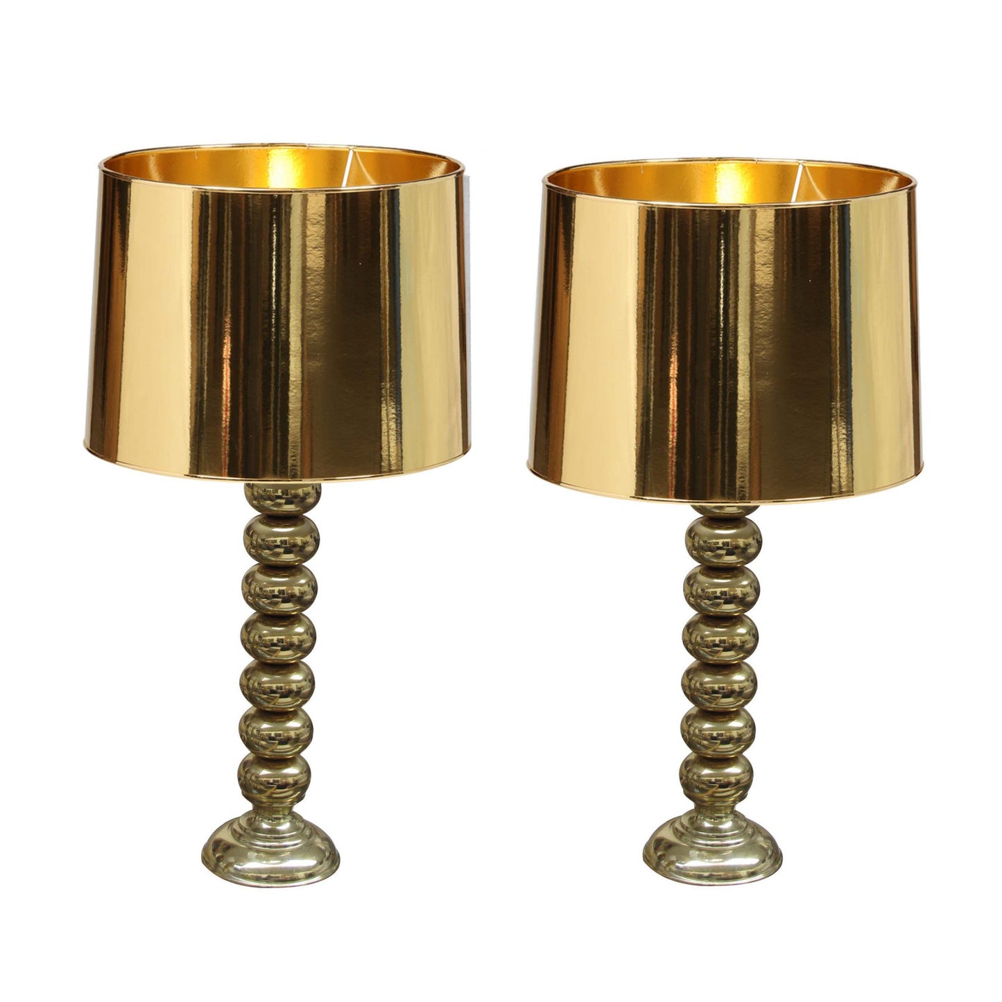 Pair of Brass Lamps  - Sweden