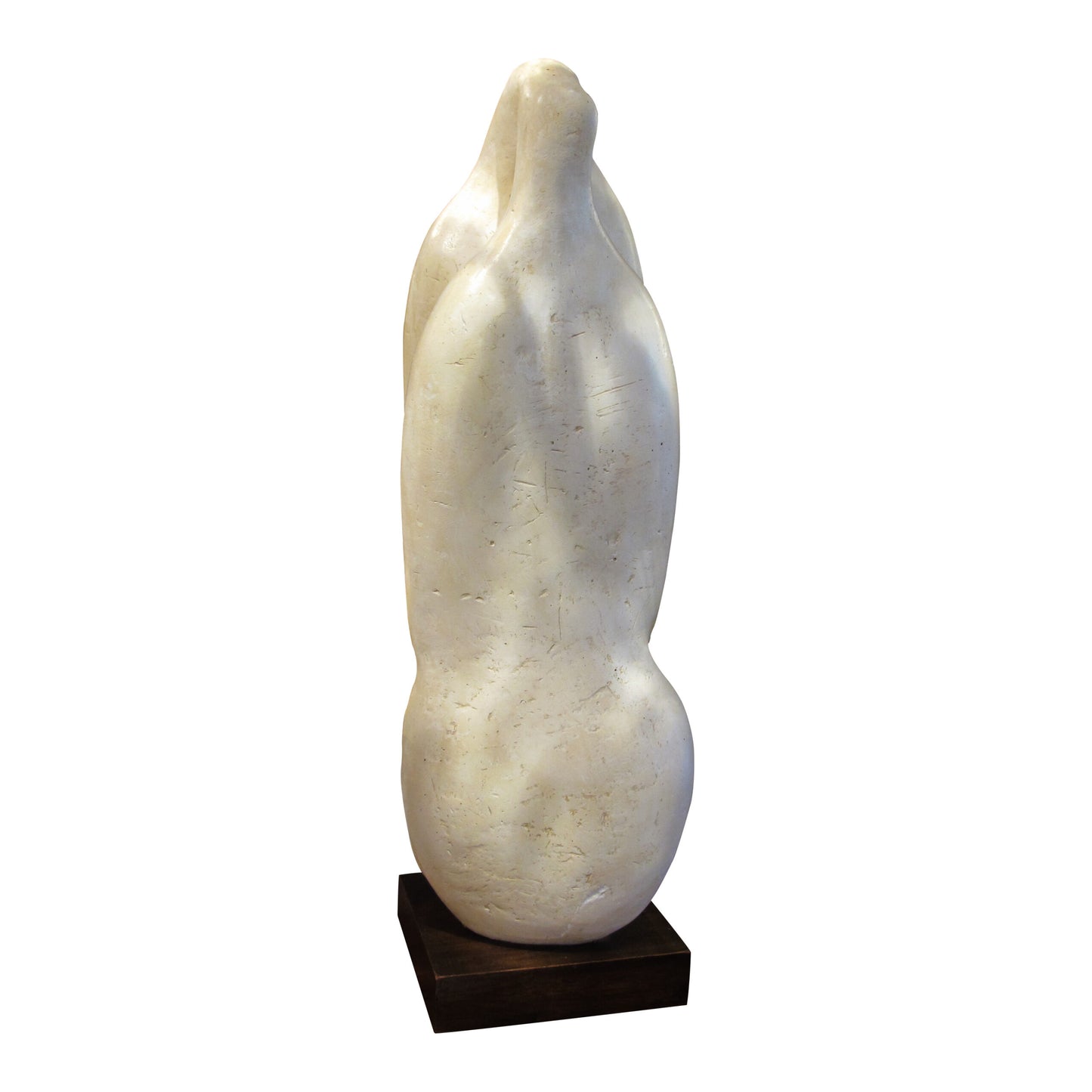 1960s Abstract Plaster Sculpture of Embracing Lovers - French