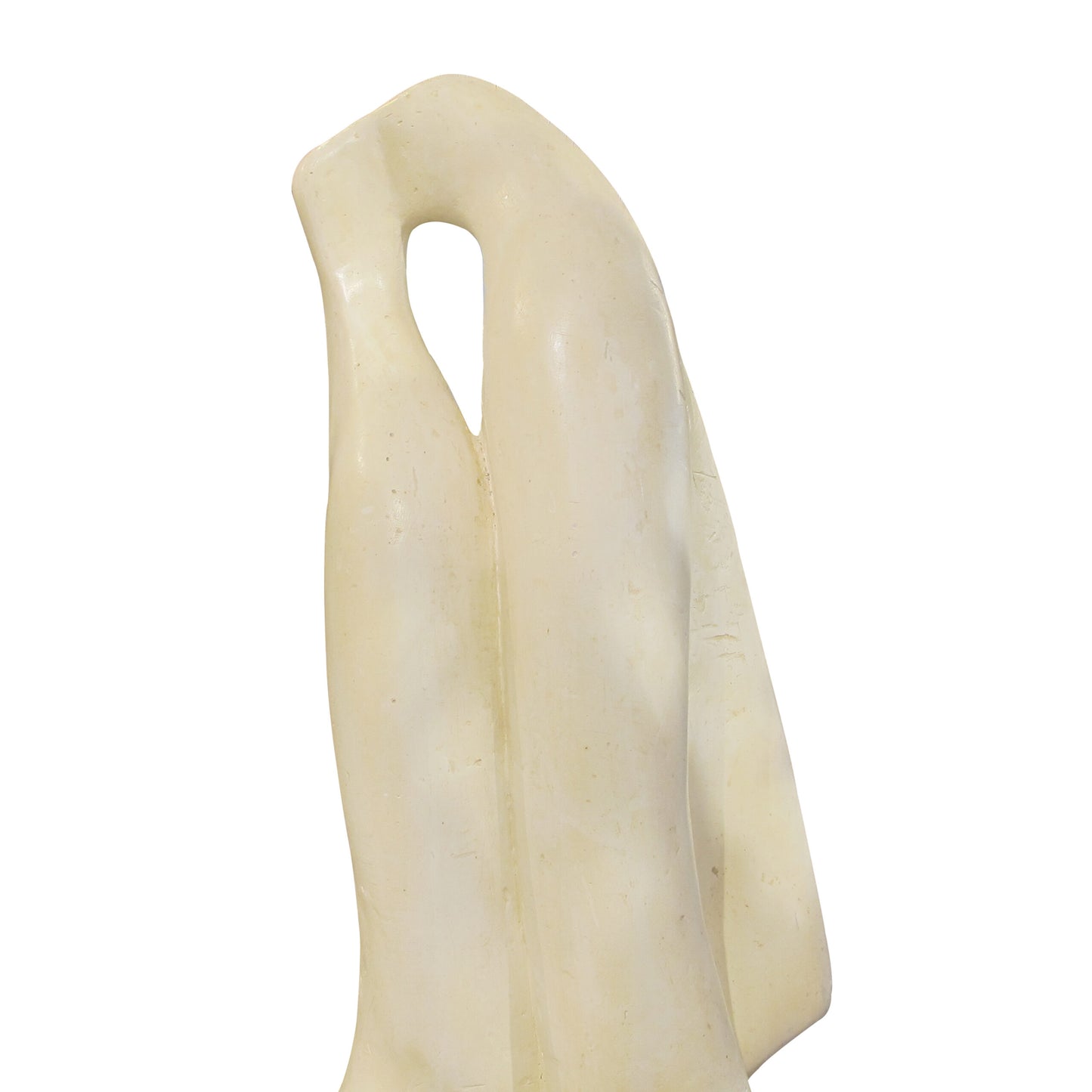 1960s Abstract Plaster Sculpture of Embracing Lovers - French