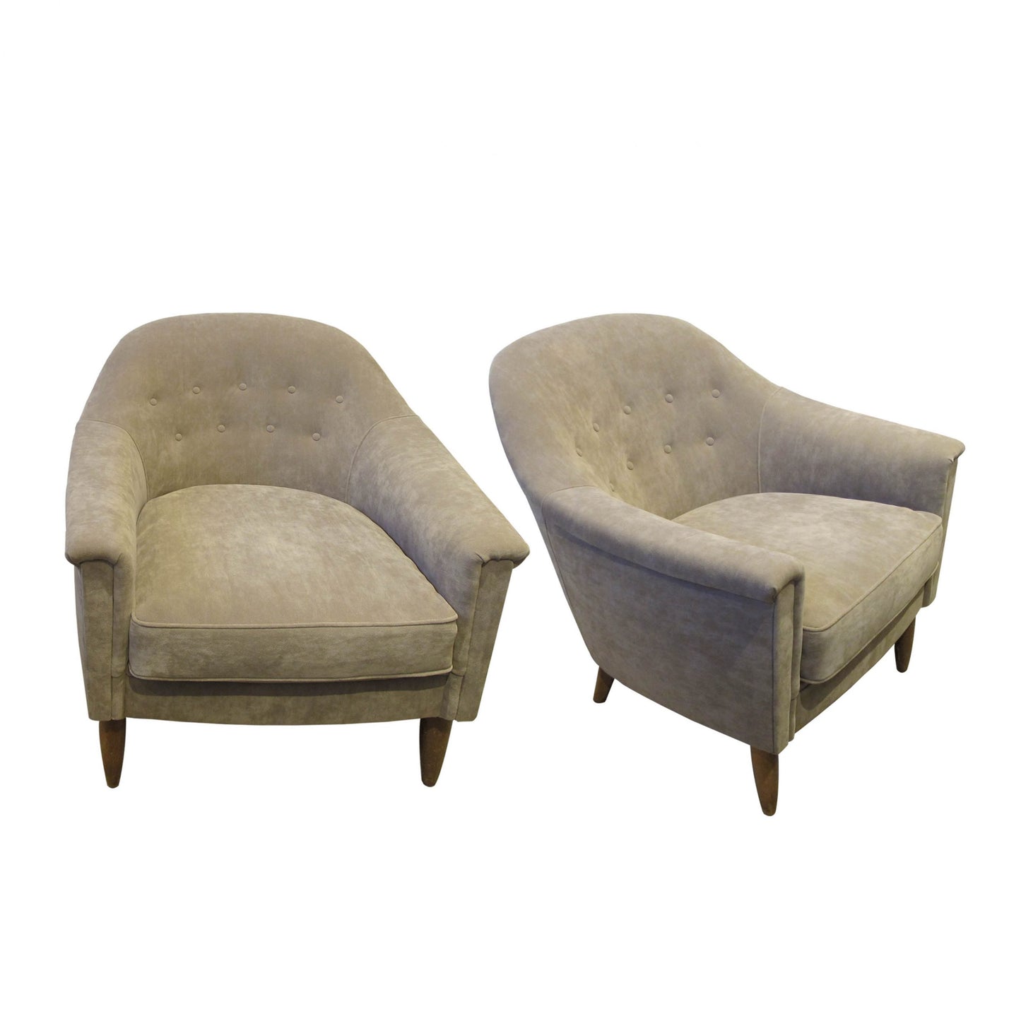 scandinavian pair of armchairs