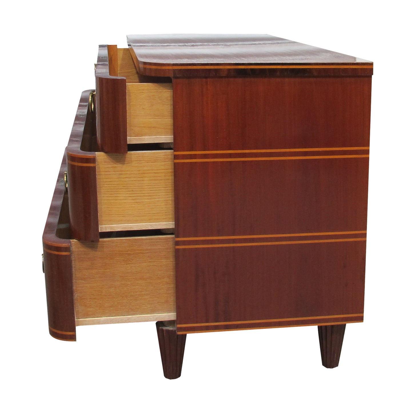 1940s Swedish Mahogany Chest of Drawers by Axel Larsson