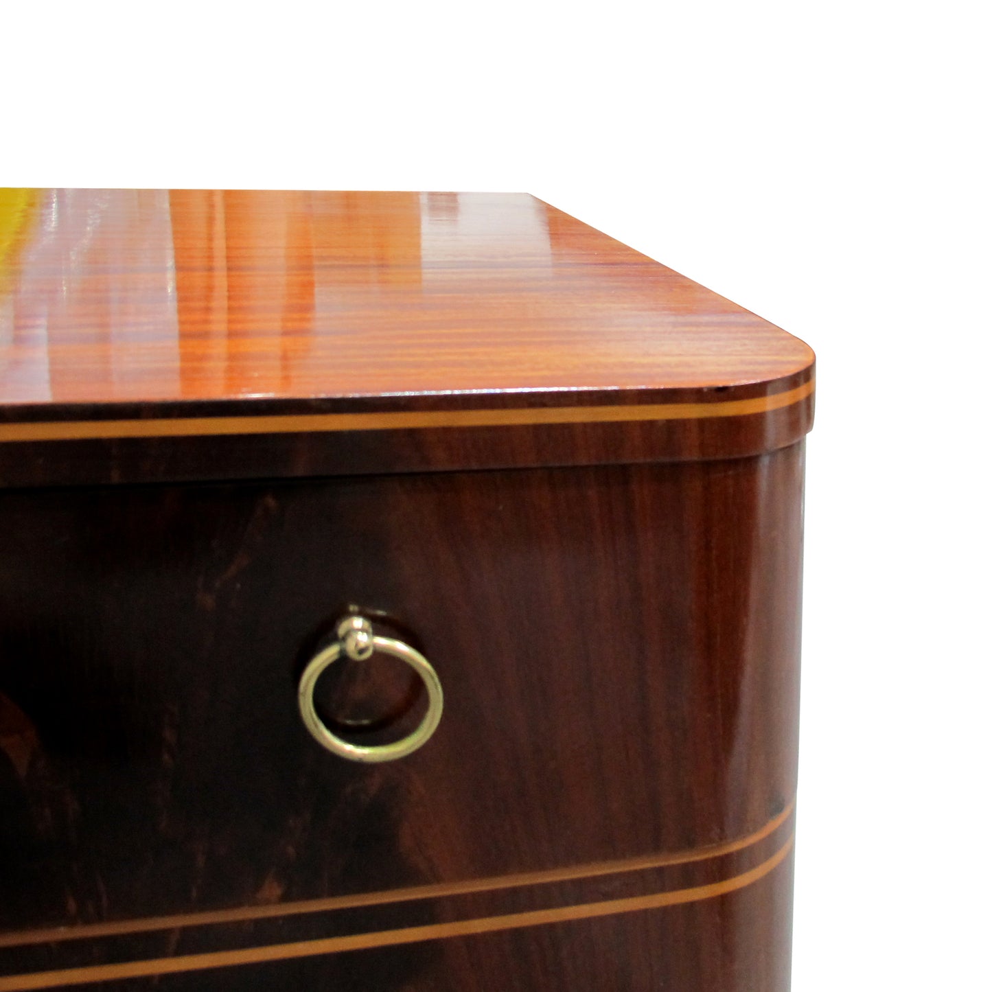 1940s Swedish Mahogany Chest of Drawers by Axel Larsson