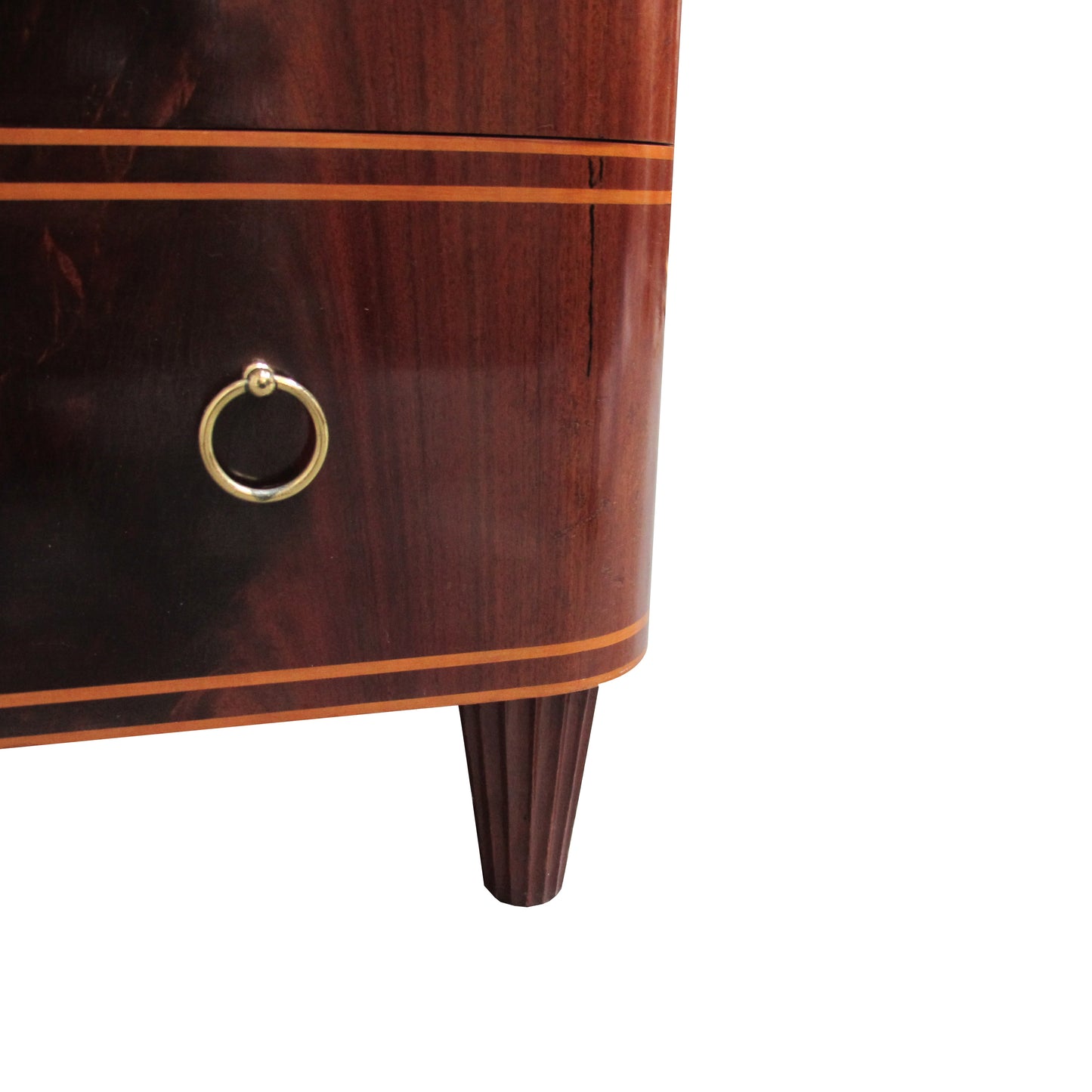 1940s Swedish Mahogany Chest of Drawers by Axel Larsson