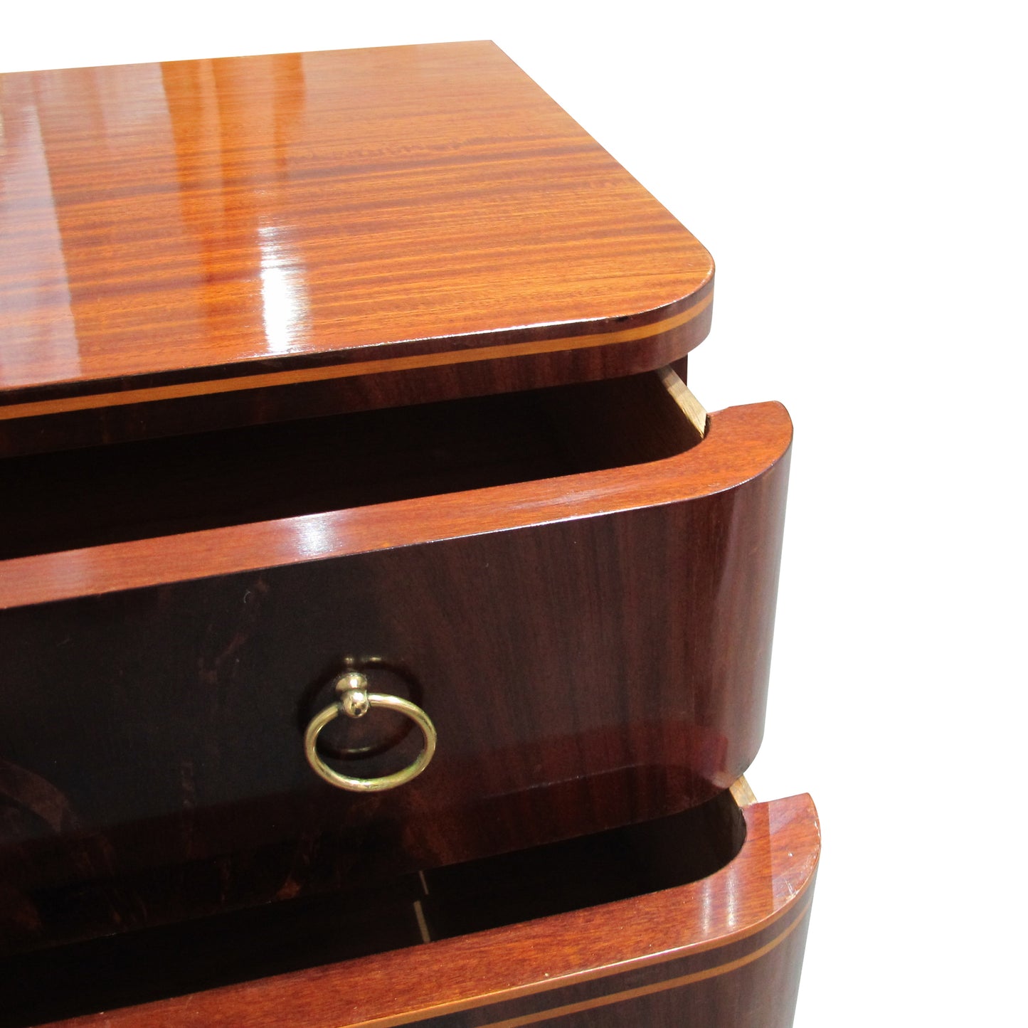 1940s Swedish Mahogany Chest of Drawers by Axel Larsson