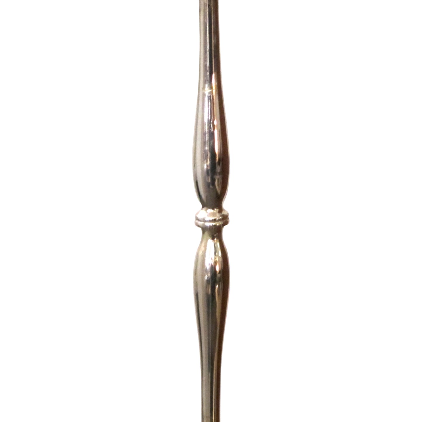 Pair of Tall Silver Nickel-Plated Floor Lamps circa1960s, French