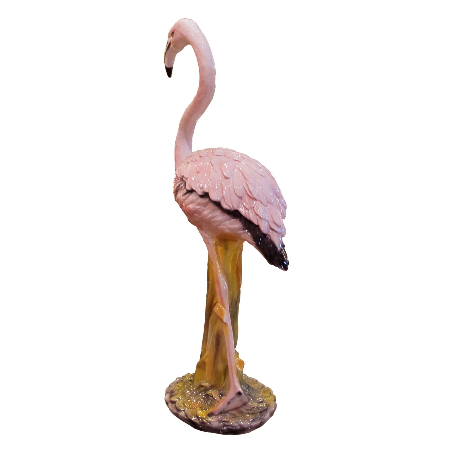 Mid-Century Life-Size Italian Glazed Ceramic Flamingo