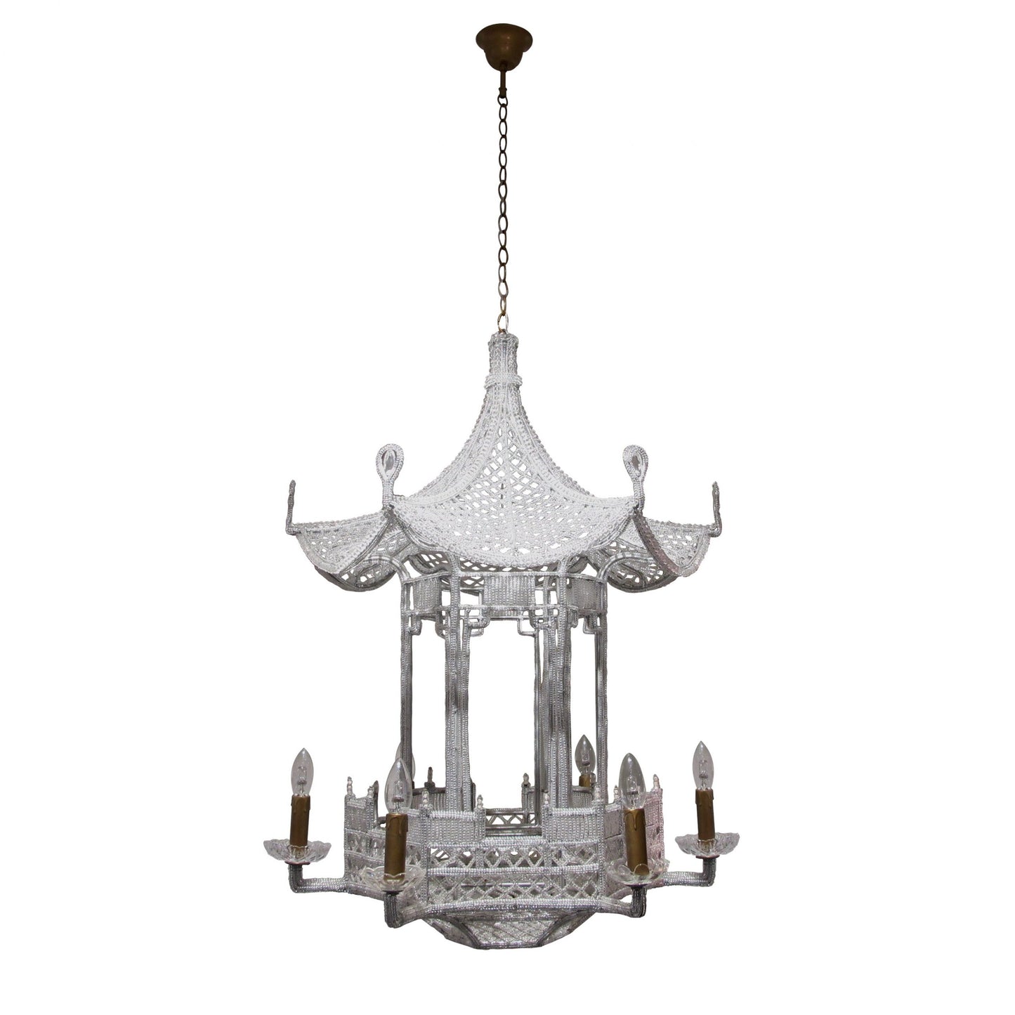 pagoda glass chandelier