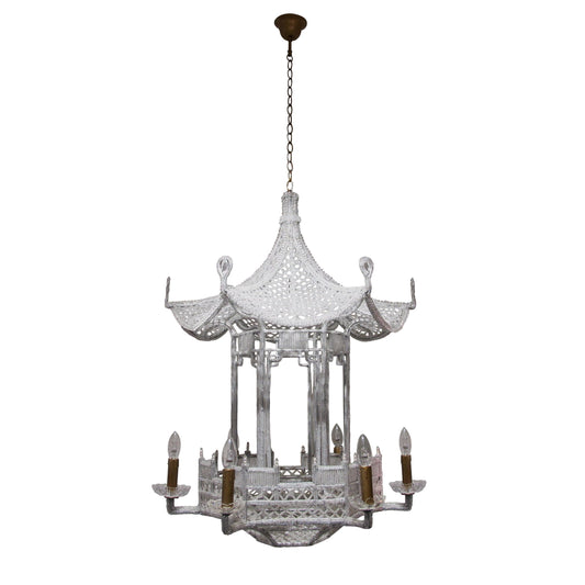 pagoda glass chandelier