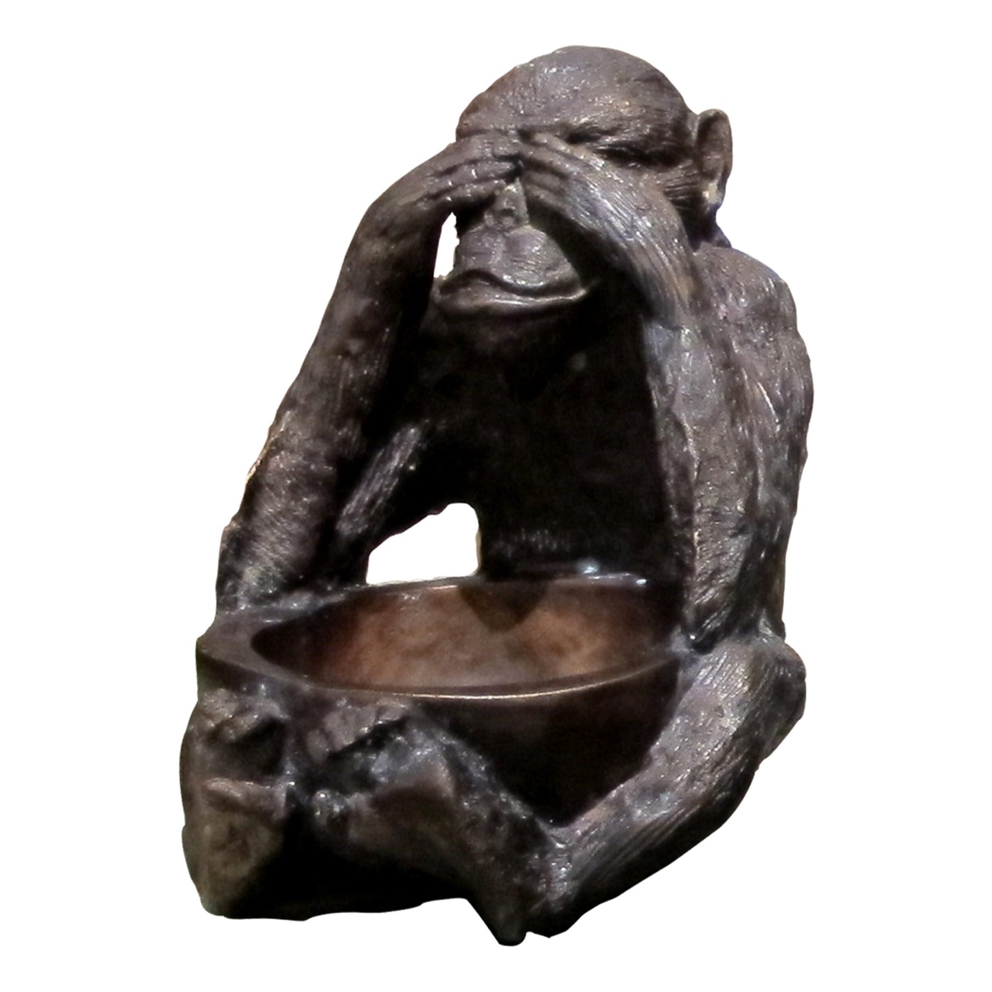 Three Wise Monkeys Bronze Sculptures “See No Evil, Hear No Evil, Speak No Evil”, Mid-Century, English