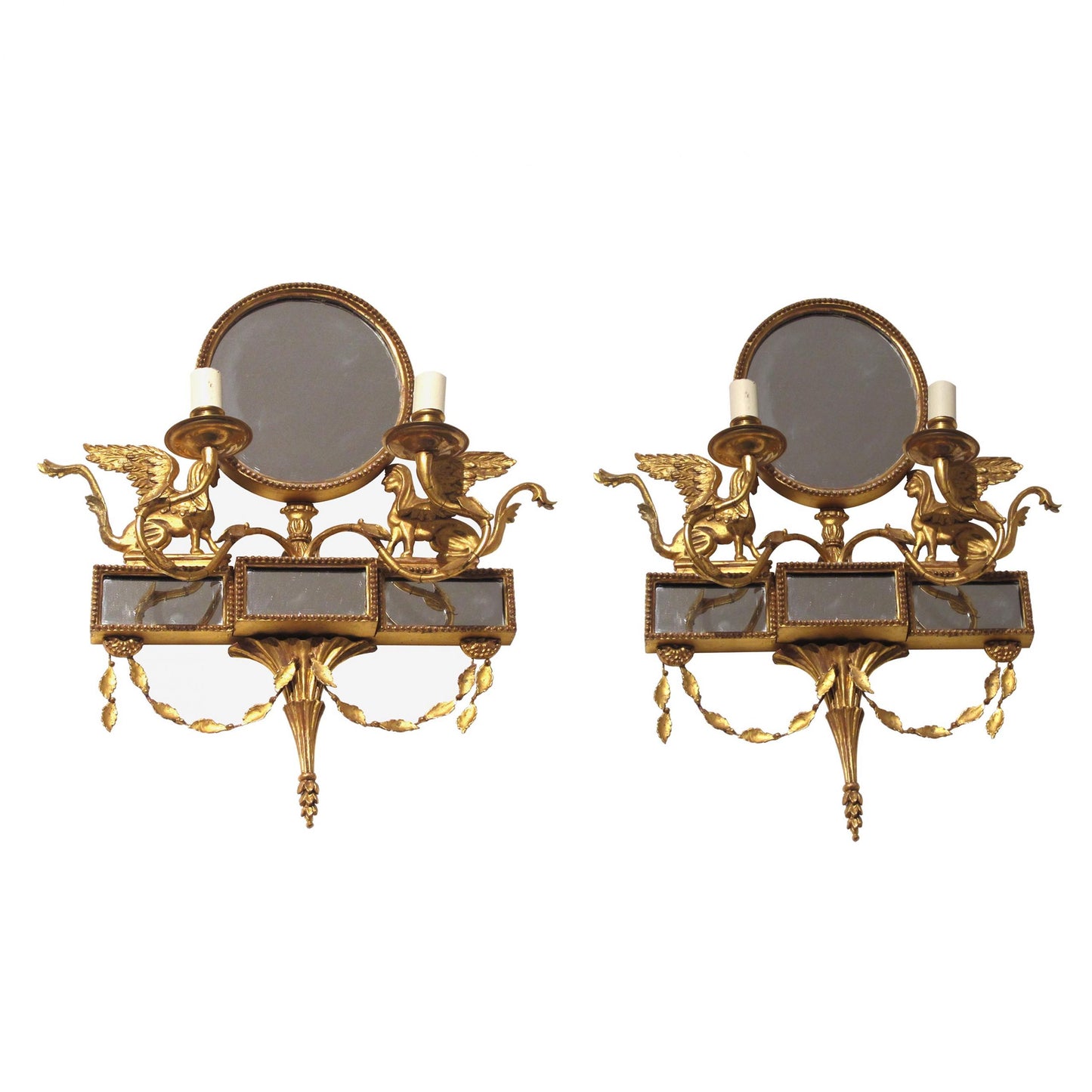 A Neoclassical wall sconces early 20th Century