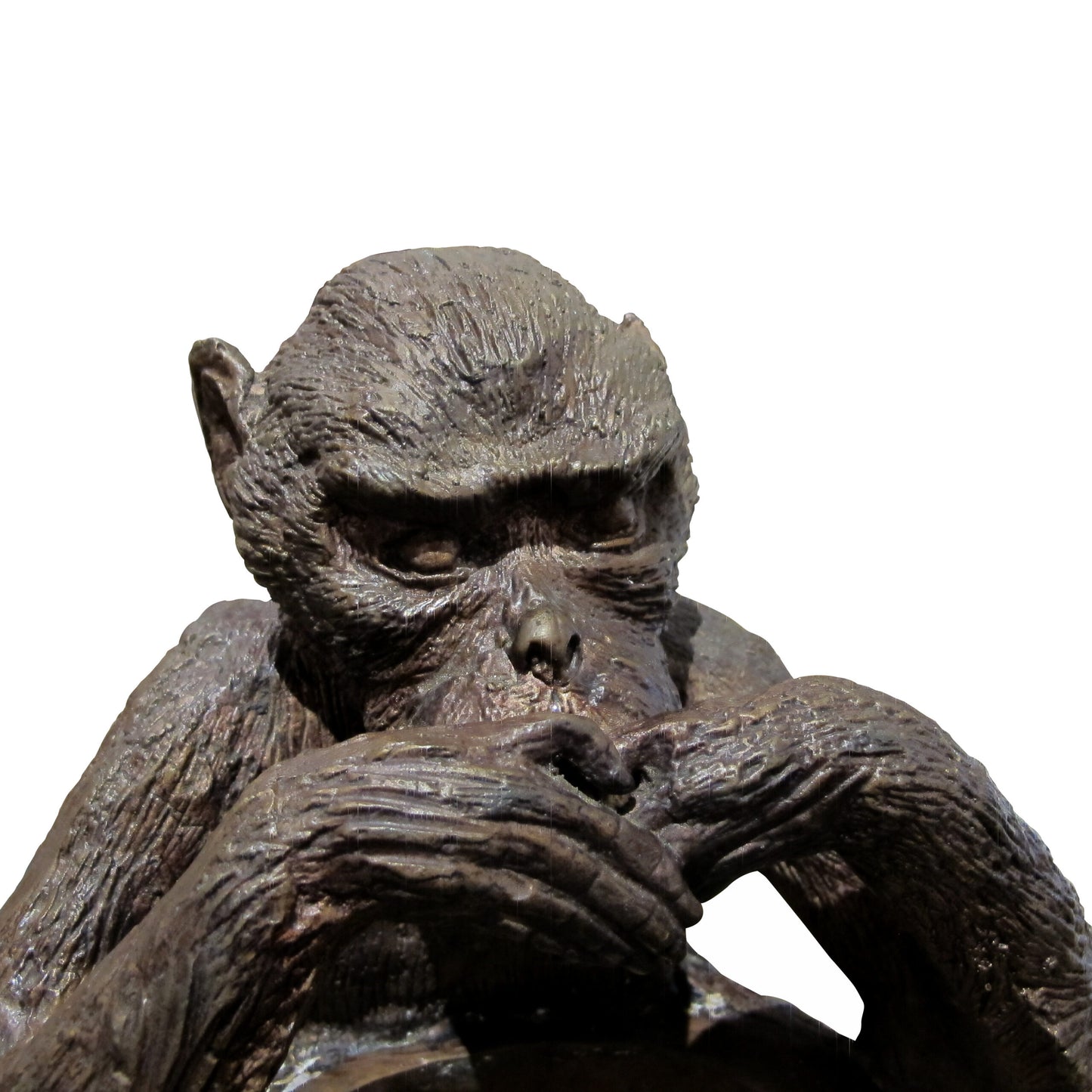 Three Wise Monkeys Bronze Sculptures “See No Evil, Hear No Evil, Speak No Evil”, Mid-Century, English