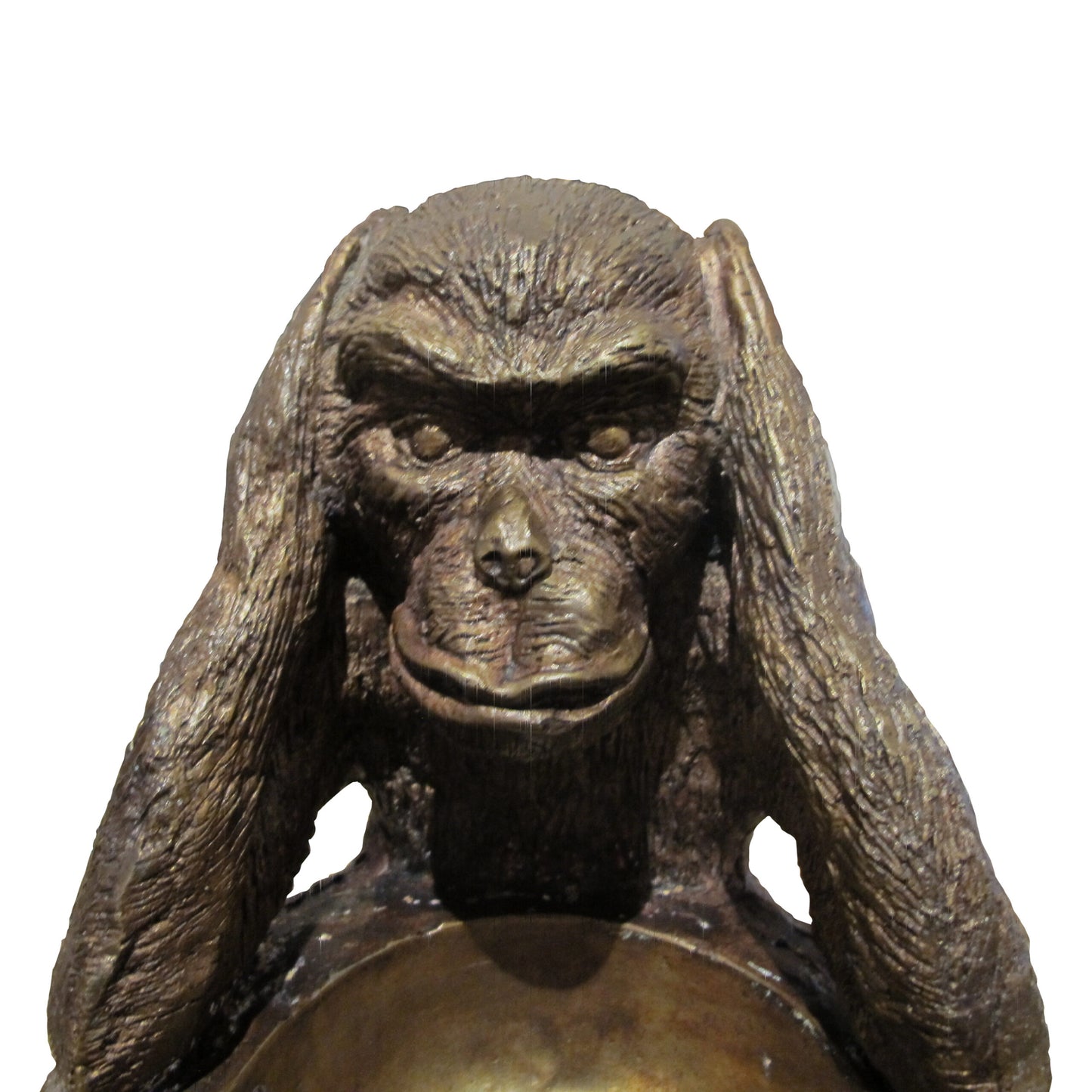 Three Wise Monkeys Bronze Sculptures “See No Evil, Hear No Evil, Speak No Evil”, Mid-Century, English