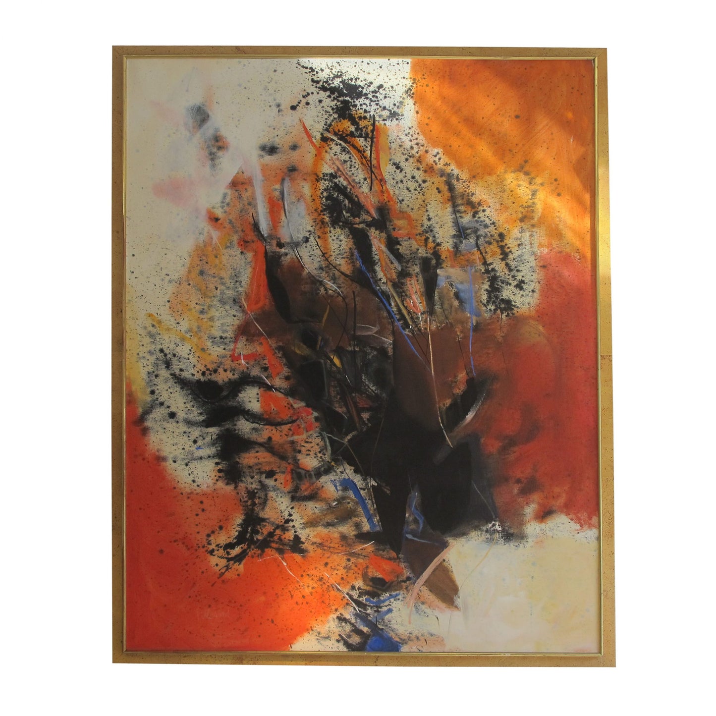 Abstract oil painting on canvas