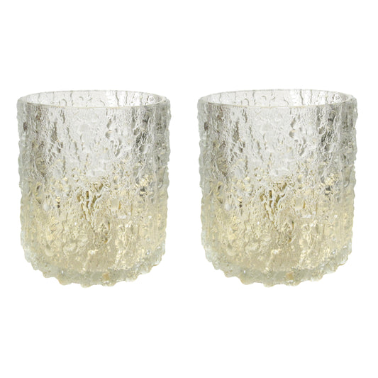 1970s Cylinder-Shaped Textured Glass Table Lamps by J. T. Kalmar, Austrian