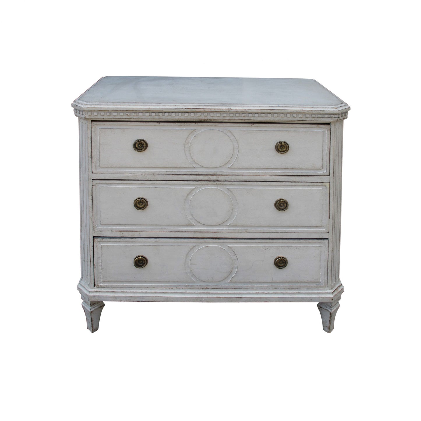 Pair of Swedish painted chest of drawers