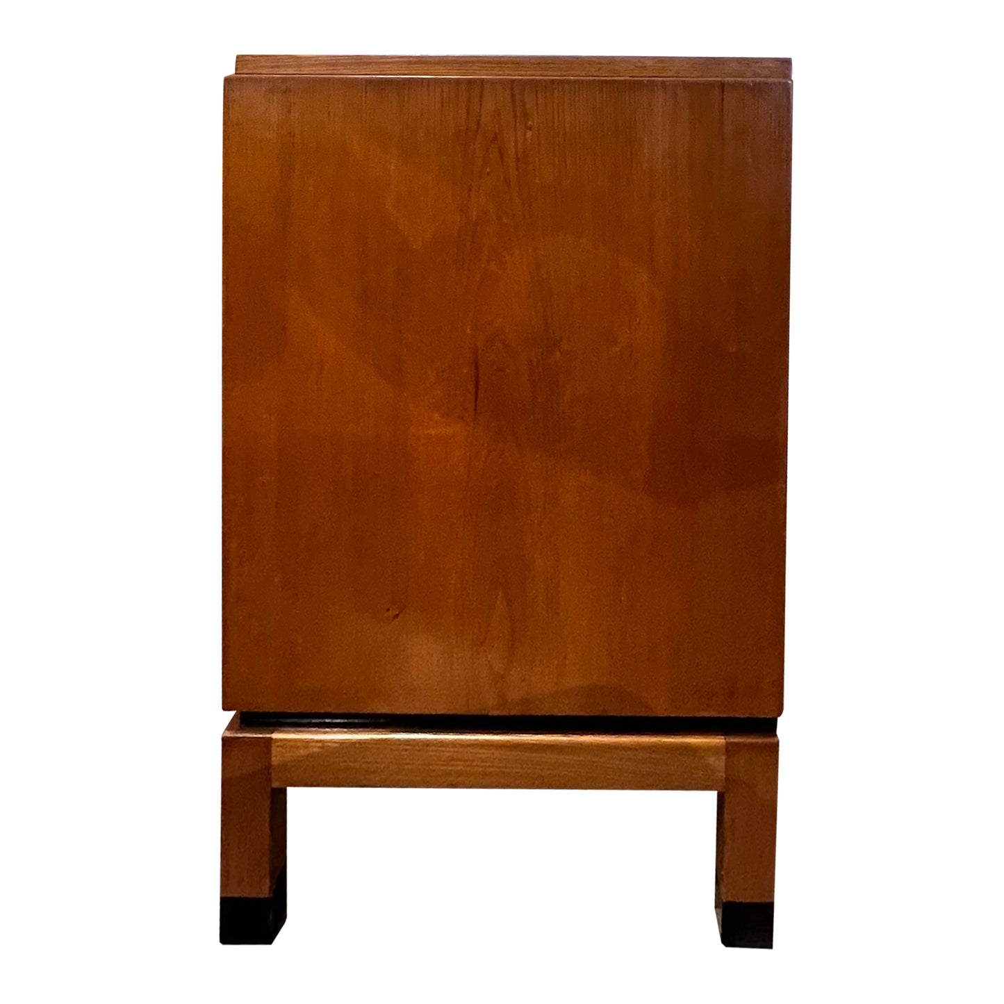 Vintage Swedish Flame Birch Chest of Drawers, 1940s