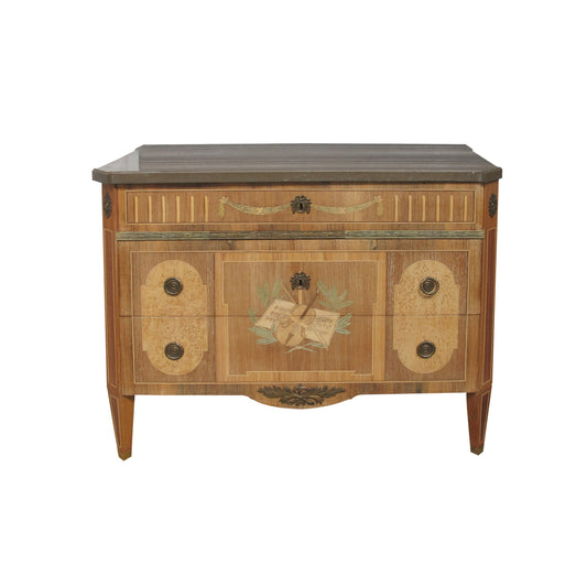 A 19th century chest of drawers