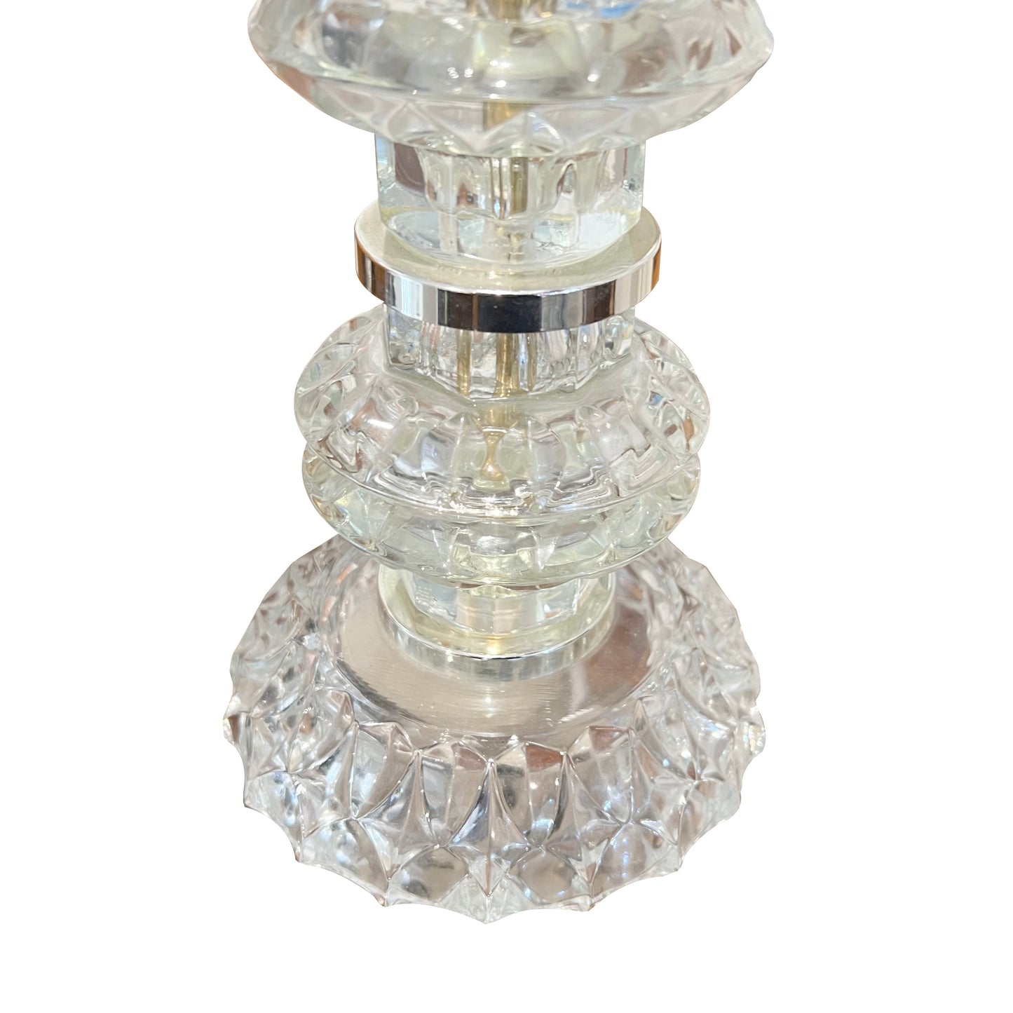 Pair of Sculptural Swedish Glass Table Lamps, 1970s