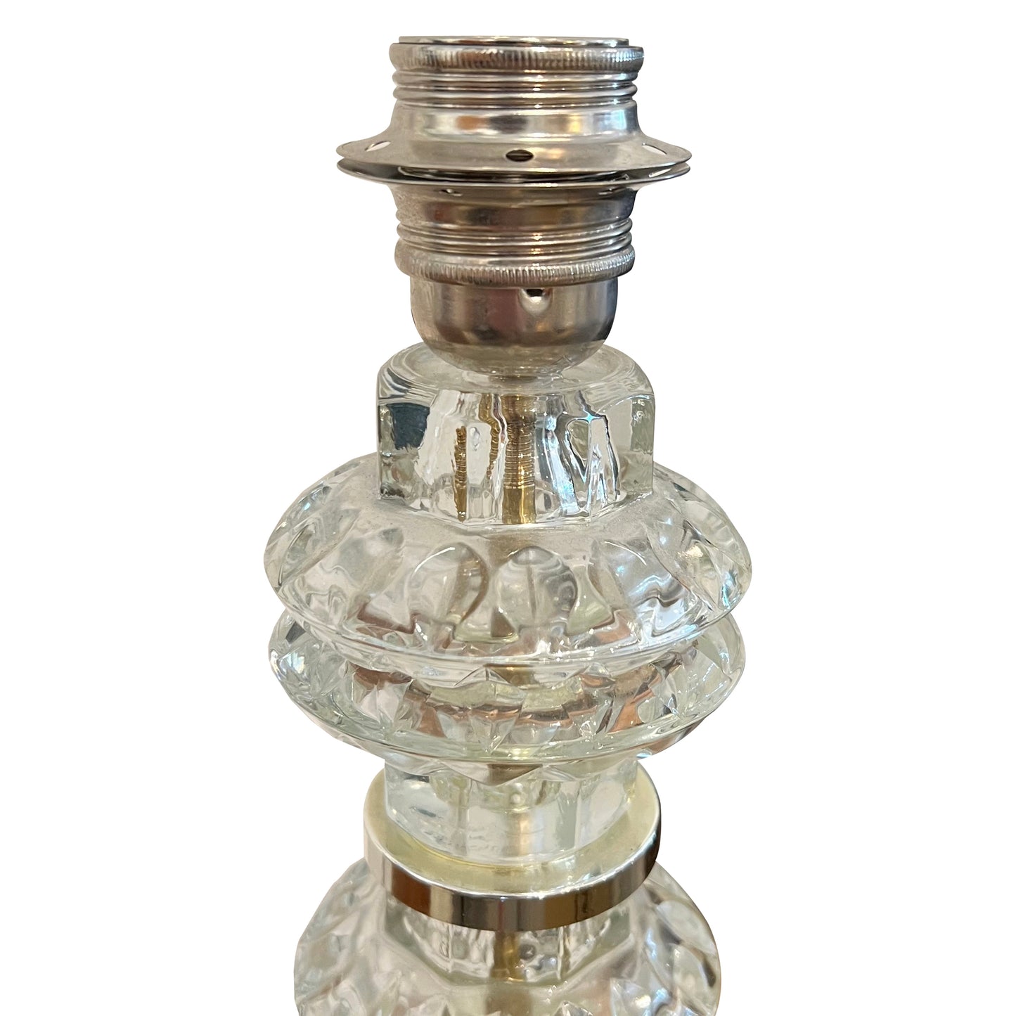 Pair of Sculptural Swedish Glass Table Lamps, 1970s