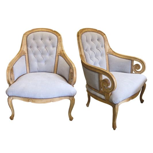 A pair of early 20th century armchairs