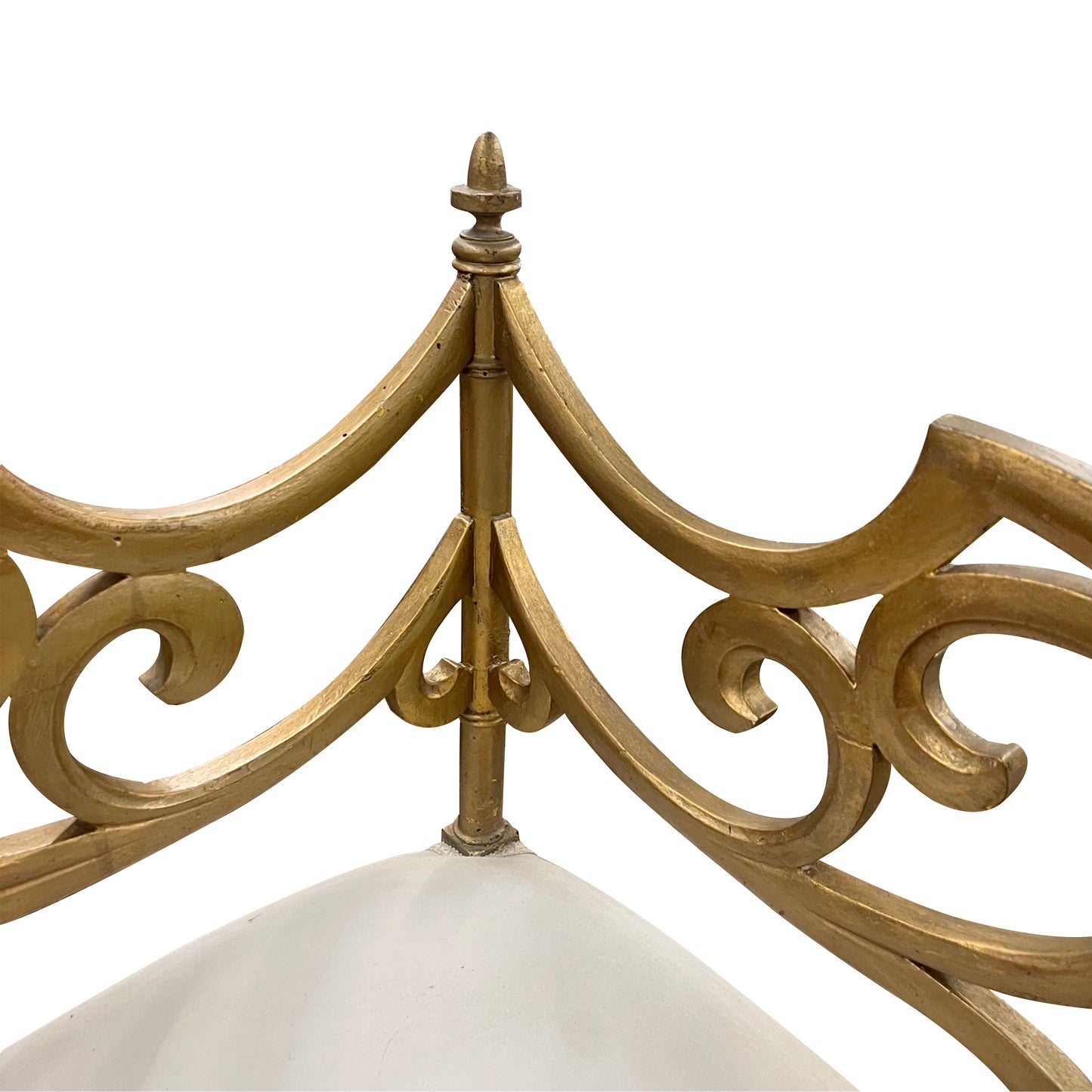 Pair of French Art Nouveau Gilt Wood Corner Chairs, 1900s