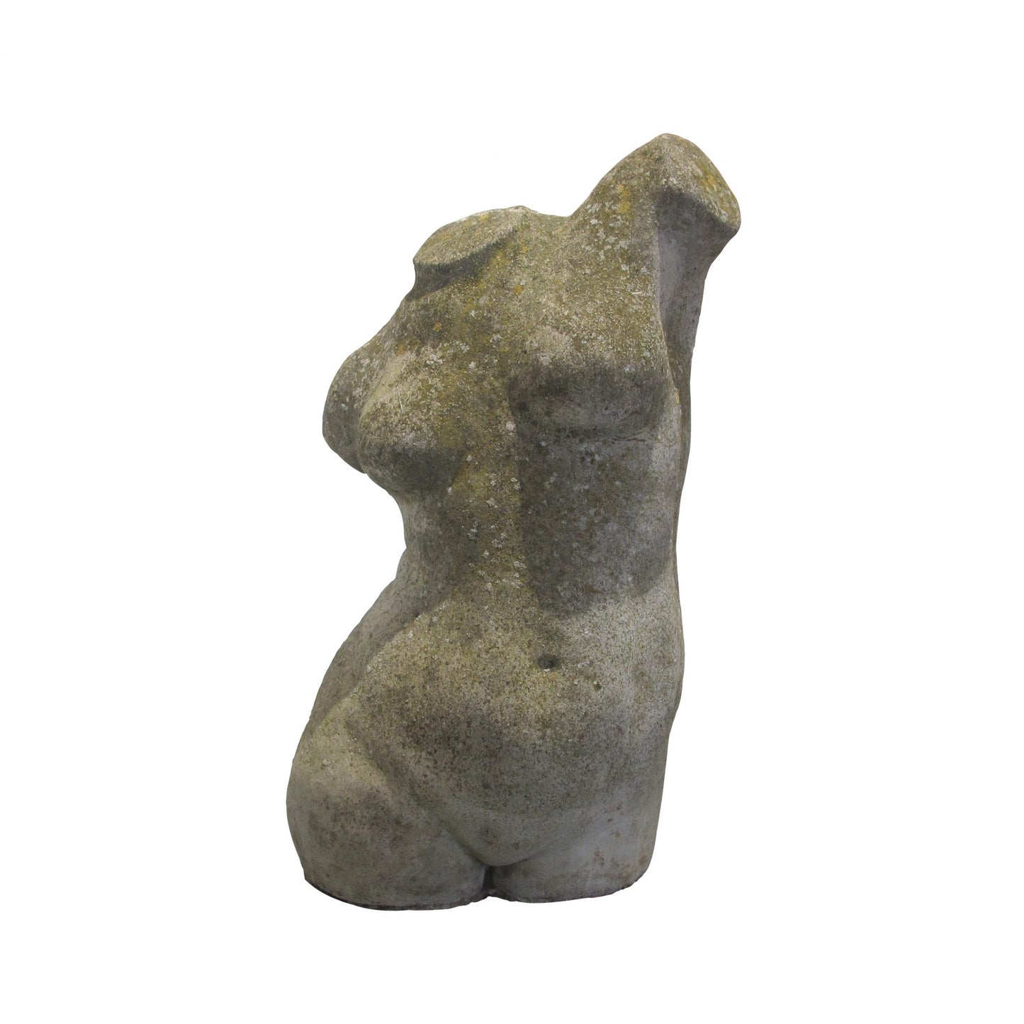 Early 20th Century English stone sculpture of a woman torso