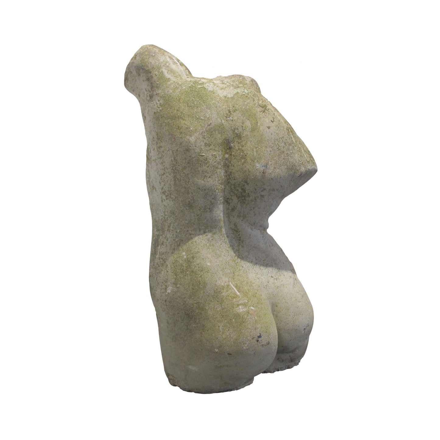 Early 20th Century English stone sculpture of a woman torso