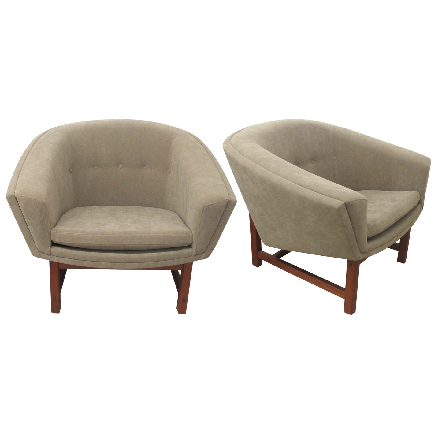 Pair of armchairs by Lennart Bender, Swedish 1960's