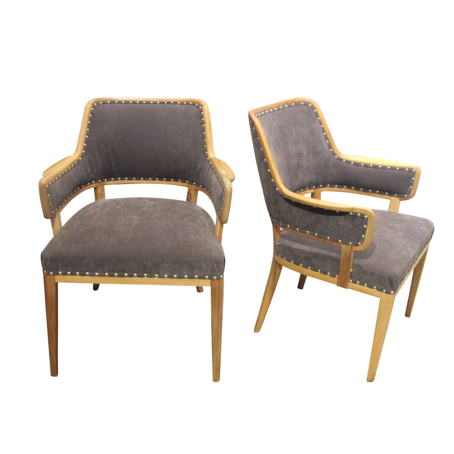 Pair of Carl Malmsten occasional chairs, Swedish, mid century