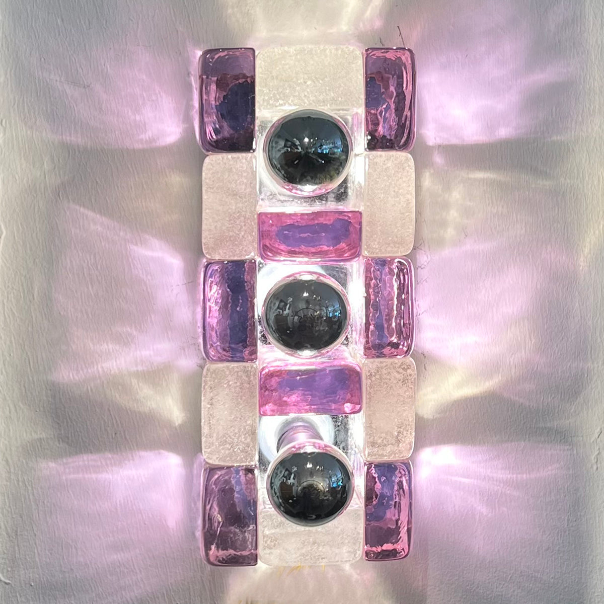 Pair of Italian Mid-Century Wall Lights by Albano Poli for Poliarte, 1970s