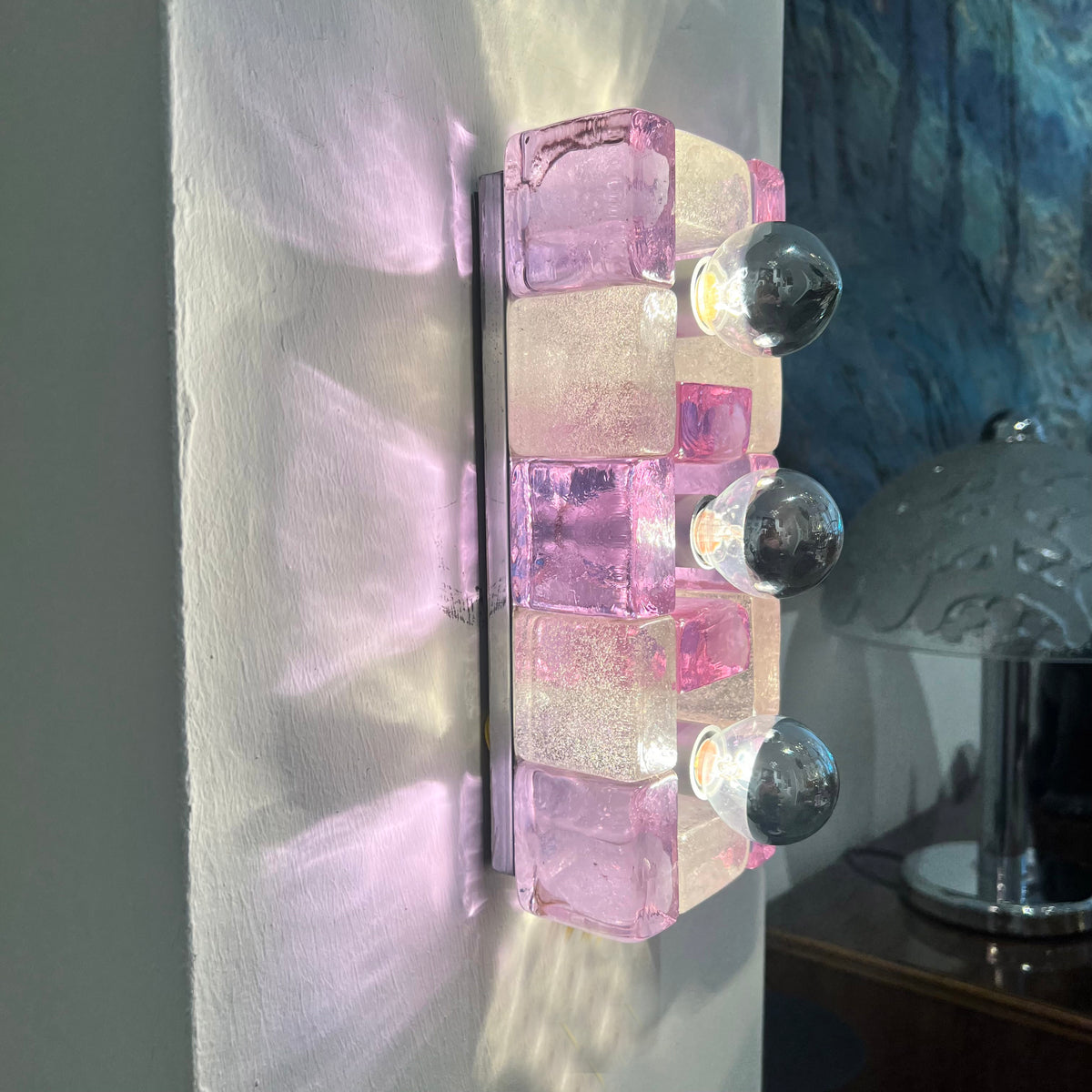 Pair of Italian Mid-Century Wall Lights by Albano Poli for Poliarte, 1970s